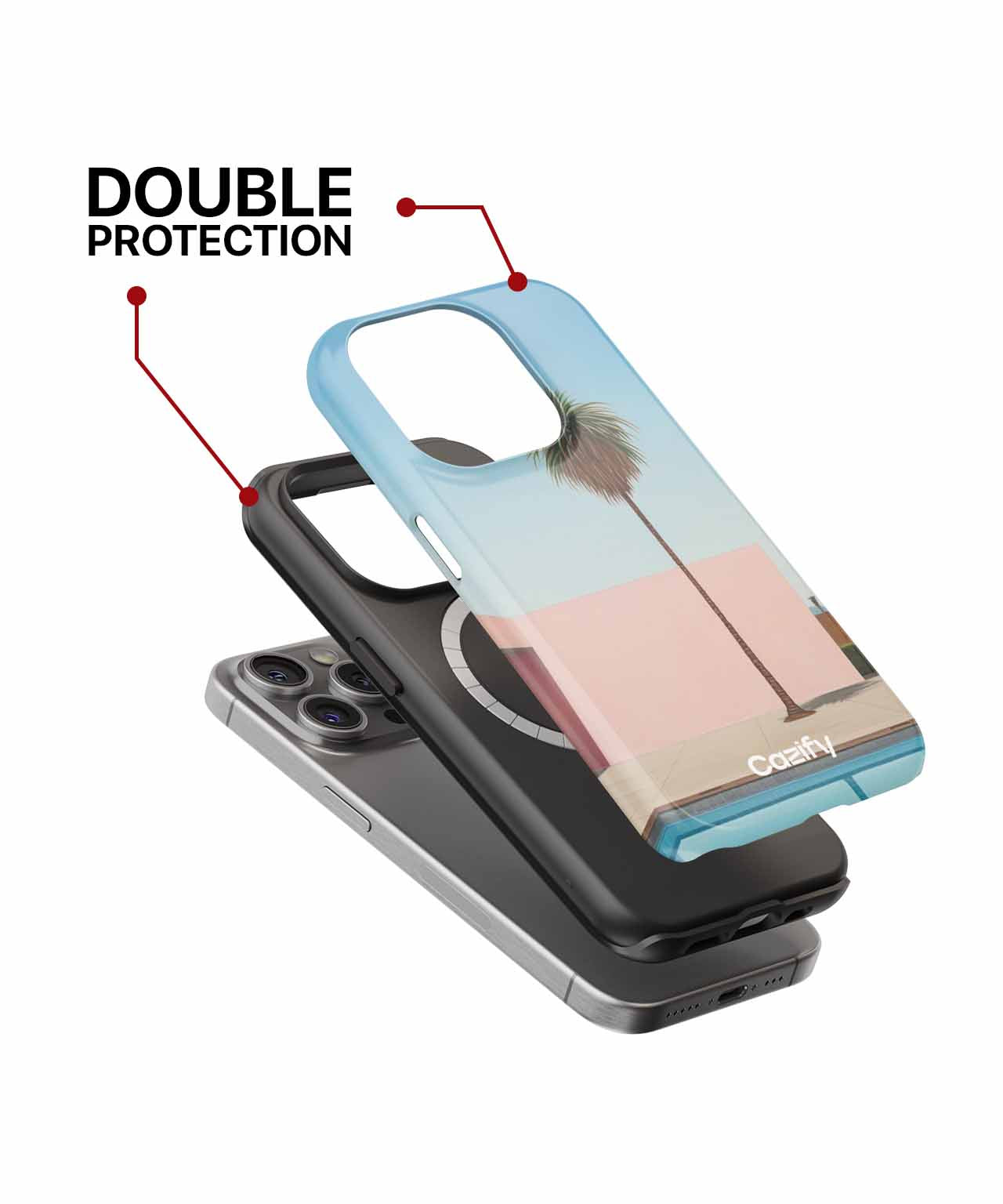 Sunny Oasis by the Poolside iPhone case Case Cazify - Delivery Canada