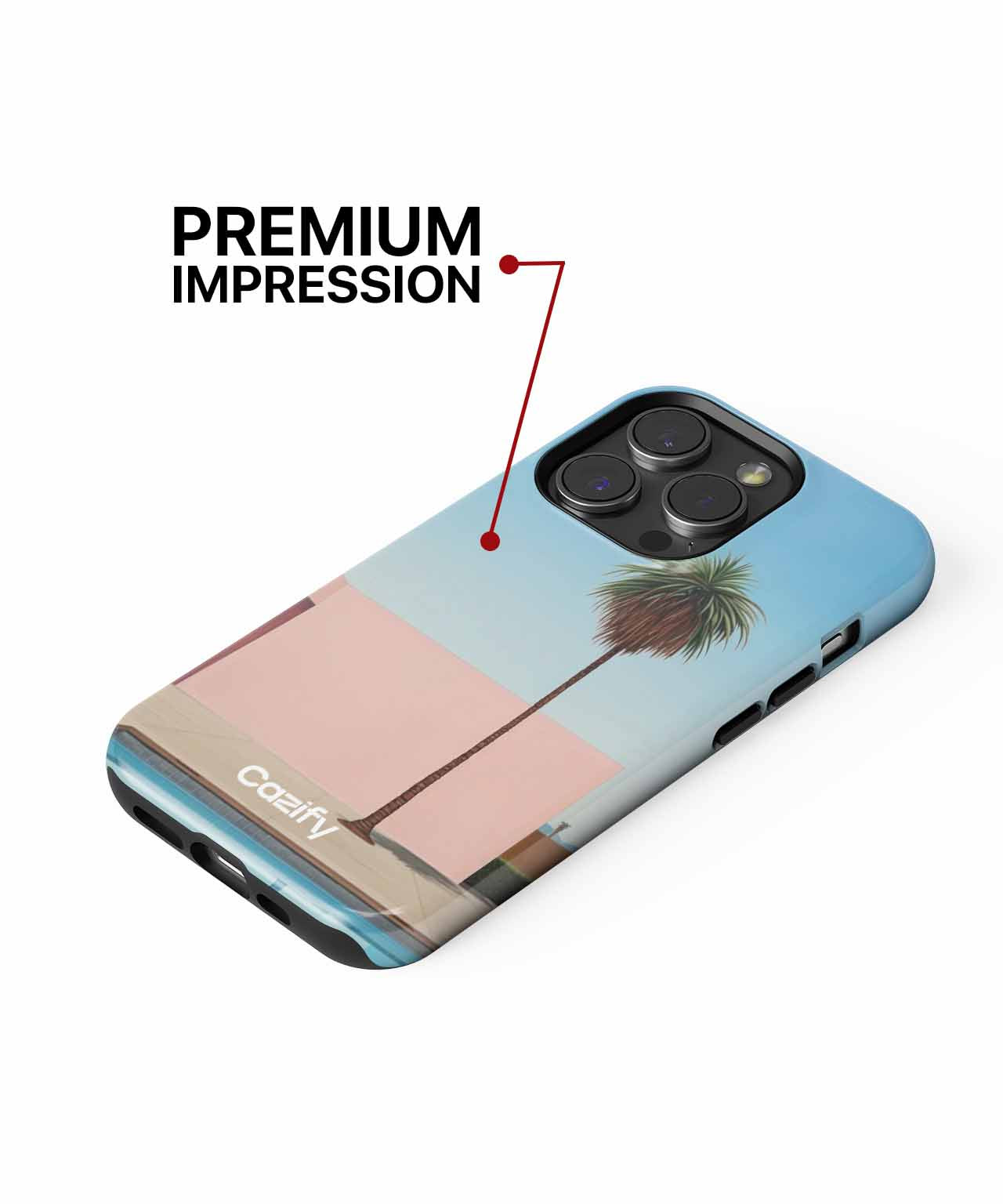 Sunny Oasis by the Poolside iPhone case Case Cazify - Delivery Canada