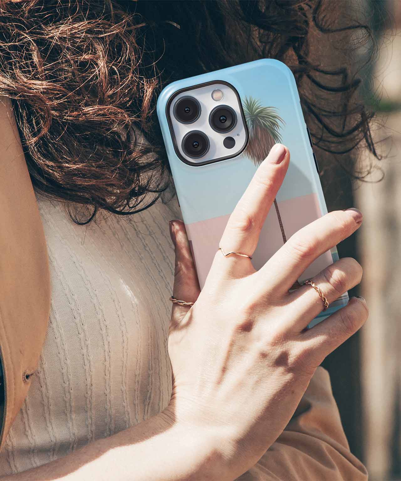 Sunny Oasis by the Poolside iPhone case Case Cazify - Delivery Canada