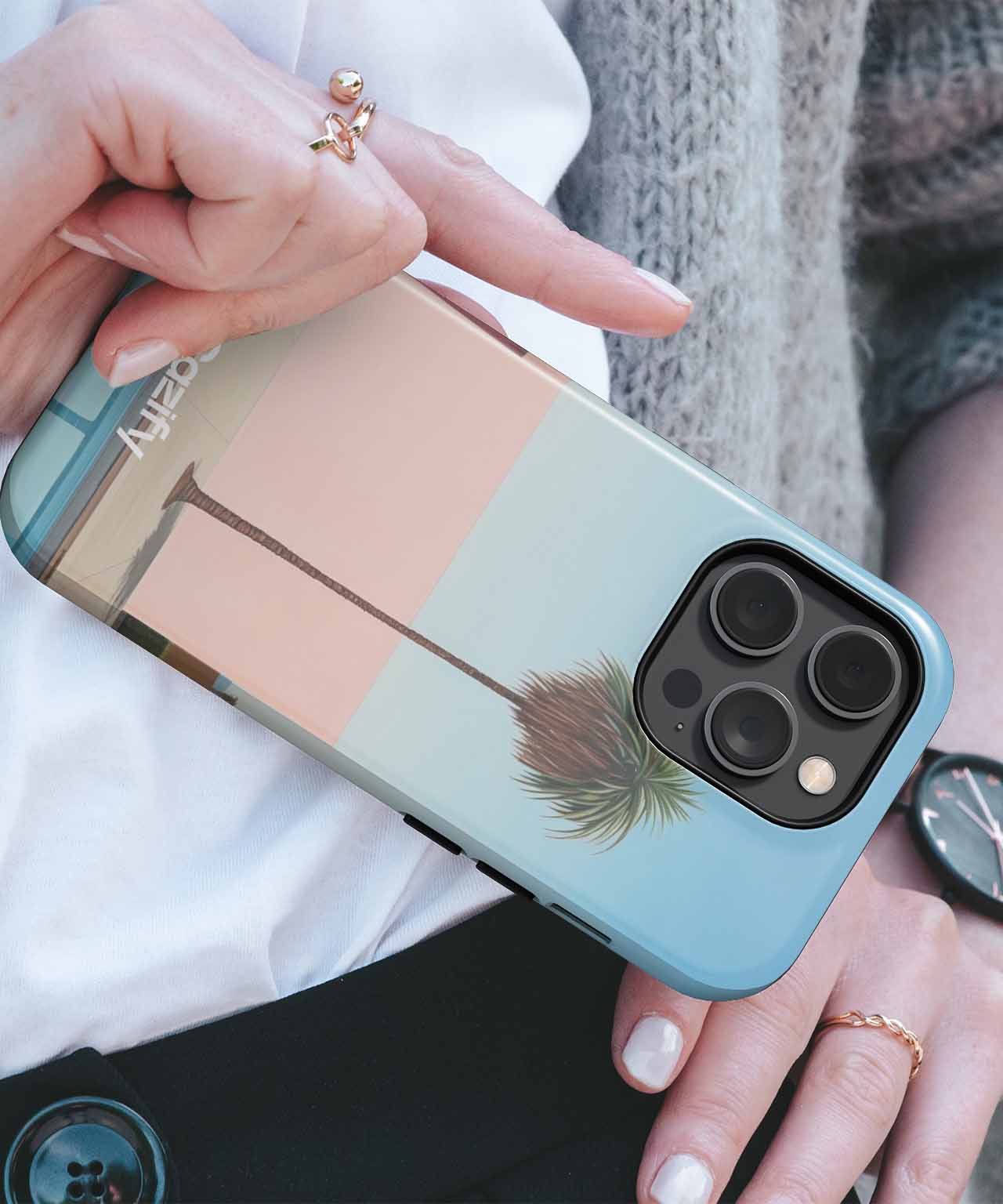 Sunny Oasis by the Poolside iPhone case Case Cazify - Delivery Canada