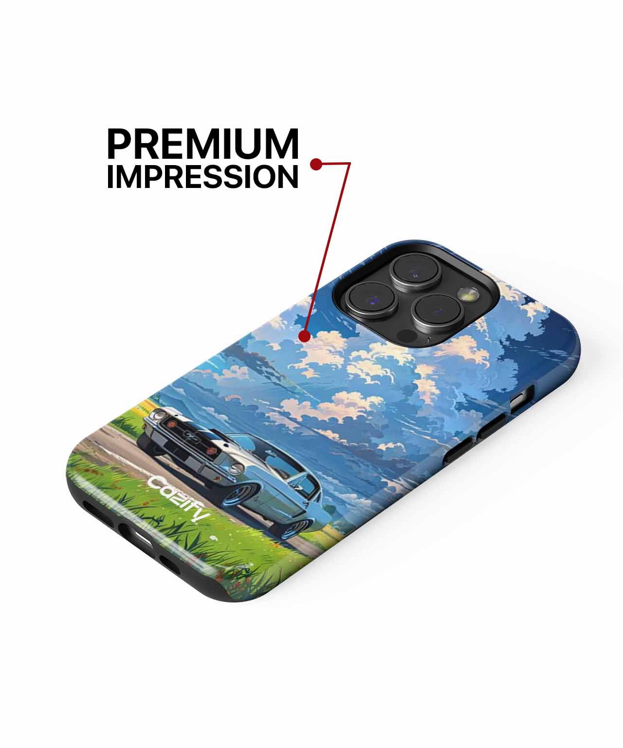 Sunny Road Trip with a Classic Ride iPhone case Case Cazify - Delivery Canada
