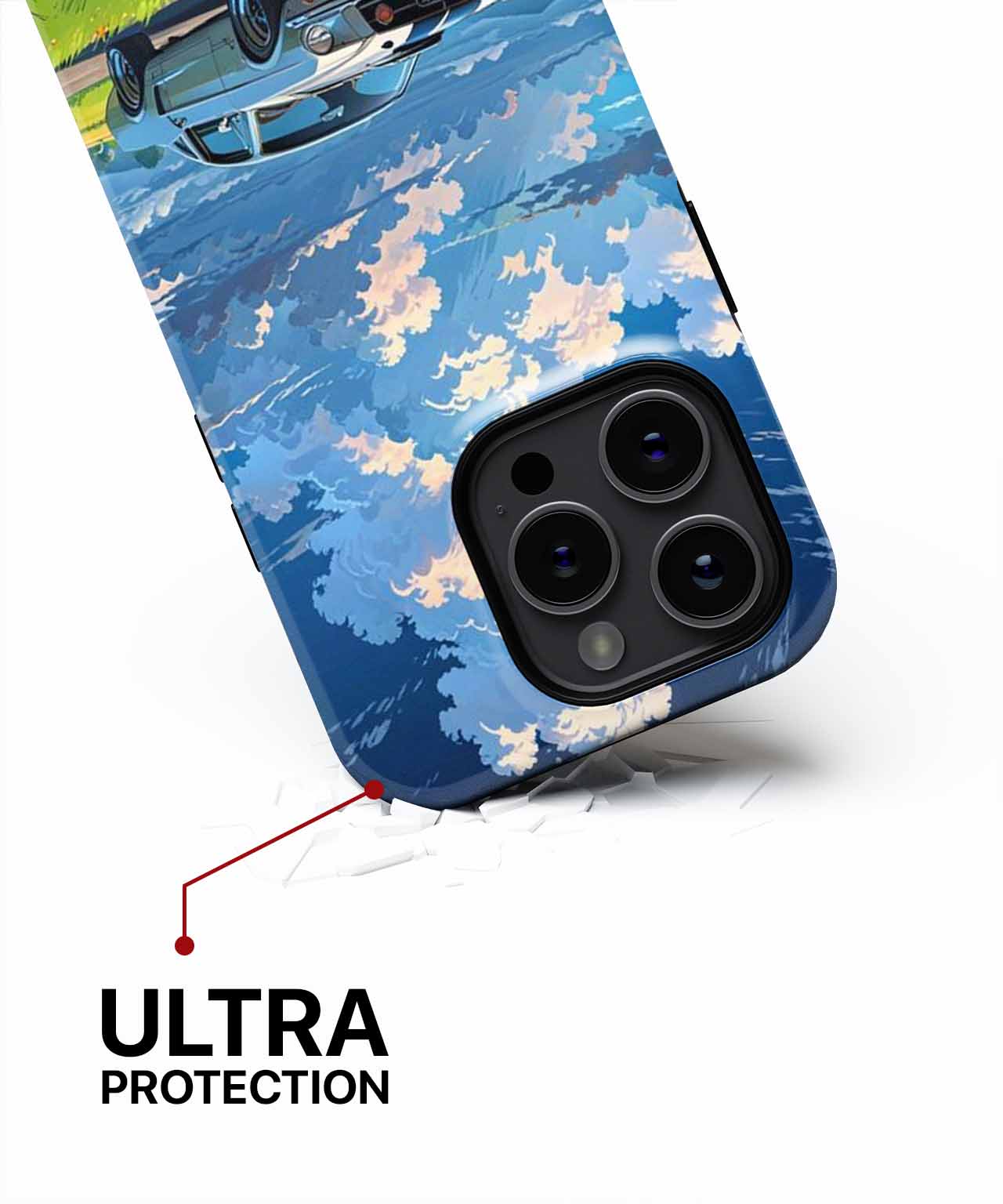 Sunny Road Trip with a Classic Ride iPhone case Case Cazify - Delivery Canada