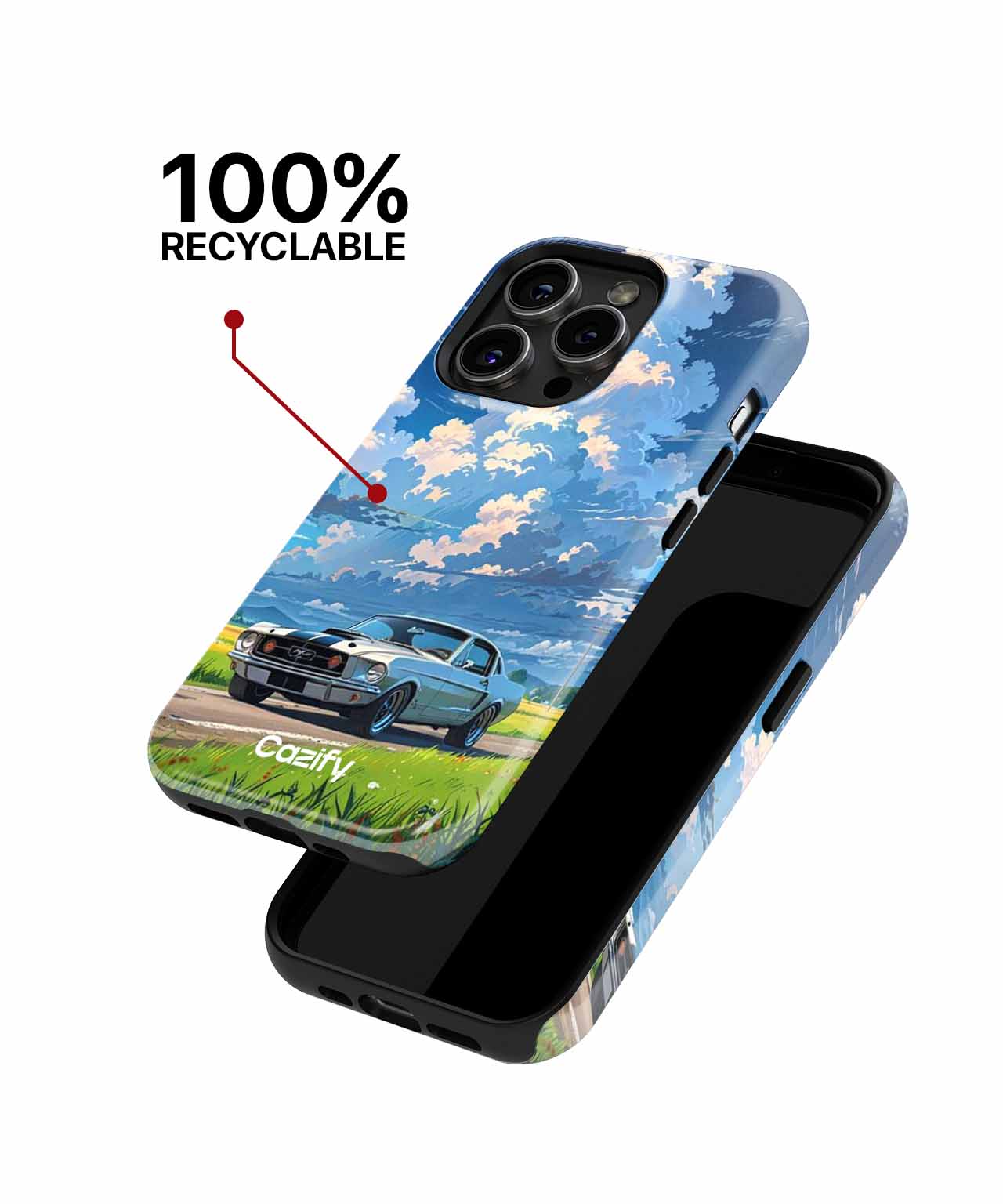 Sunny Road Trip with a Classic Ride iPhone case Case Cazify - Delivery Canada