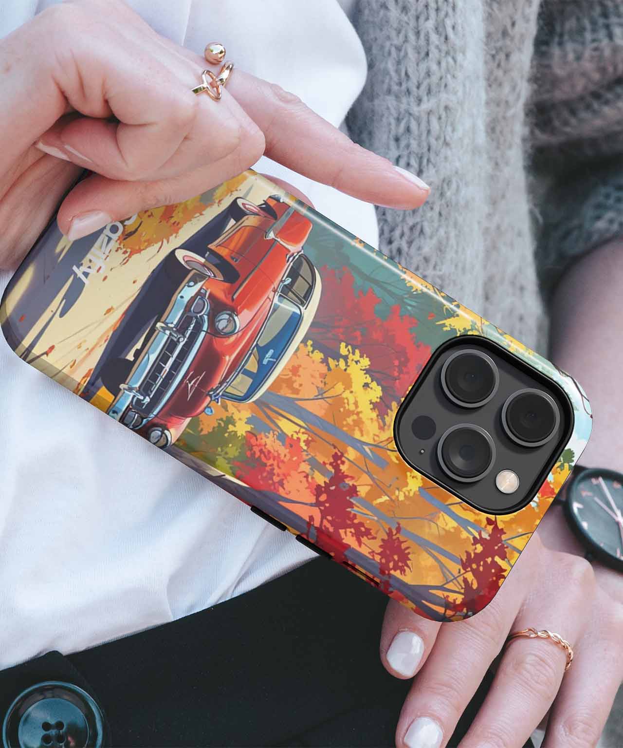 Sunny Vintage Road Trip Adventure iPhone case Case Cazify - Delivery Canada