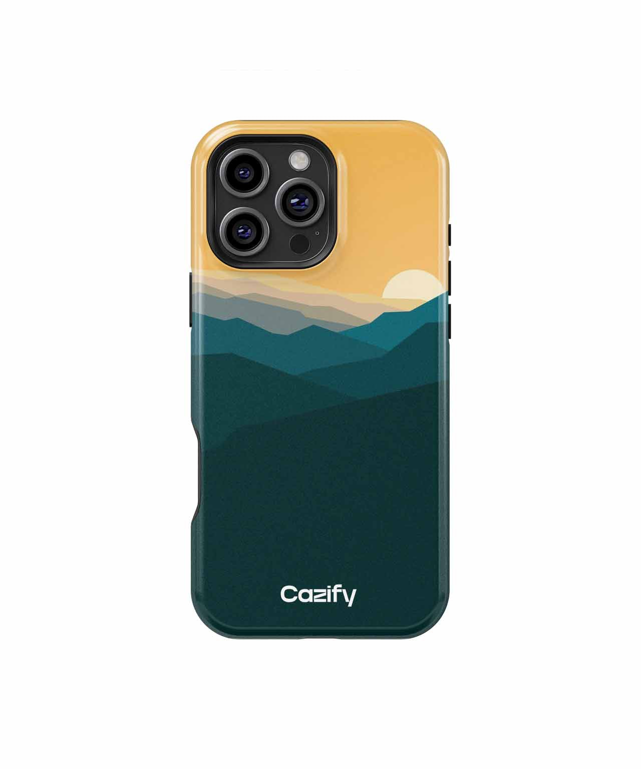 Sunset Overlapping Mountains in Peaceful Harmony iPhone case Case Cazify - Delivery Canada