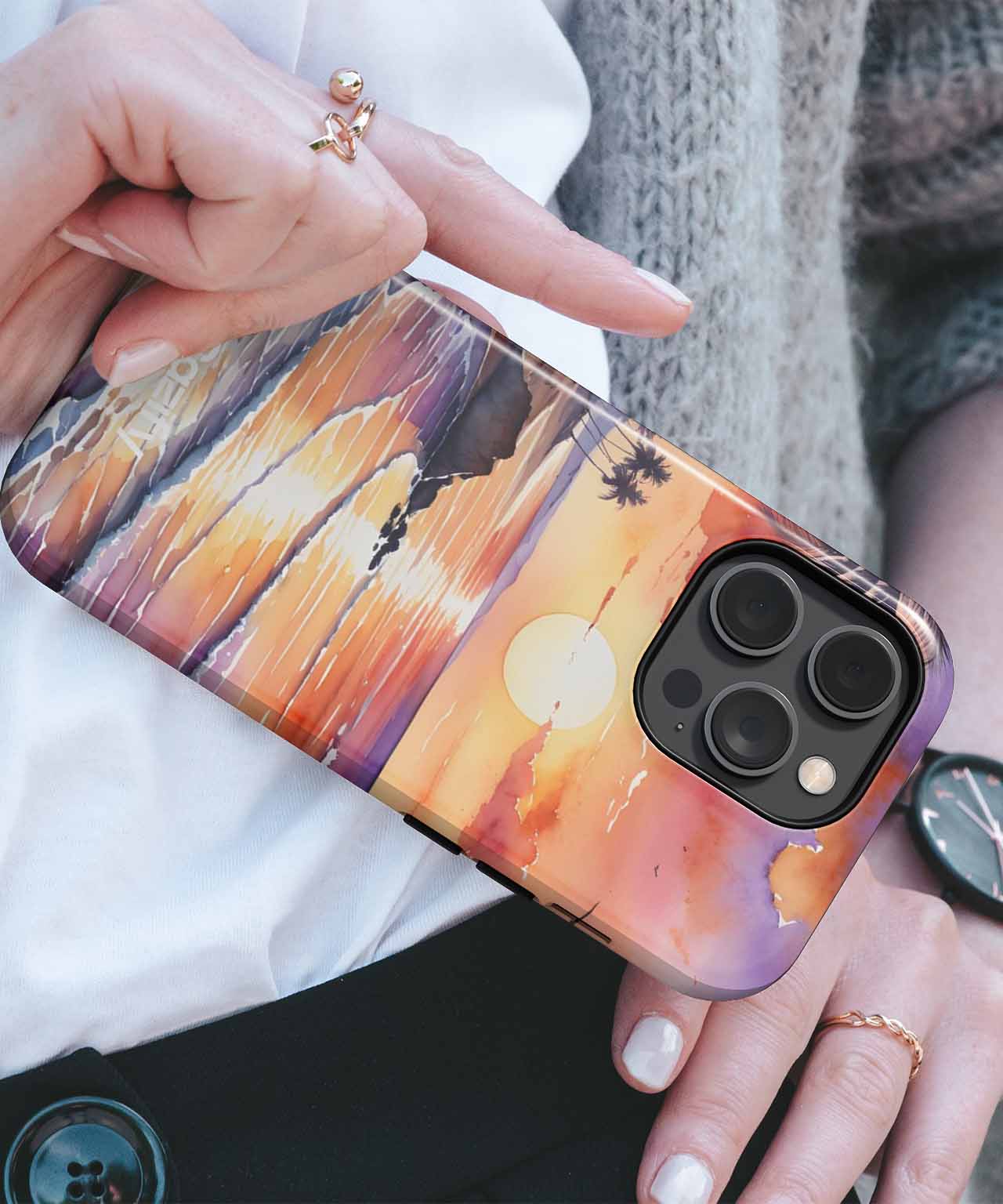 Sunset Splash of Tropical Dreams iPhone case Case Cazify - Delivery Canada