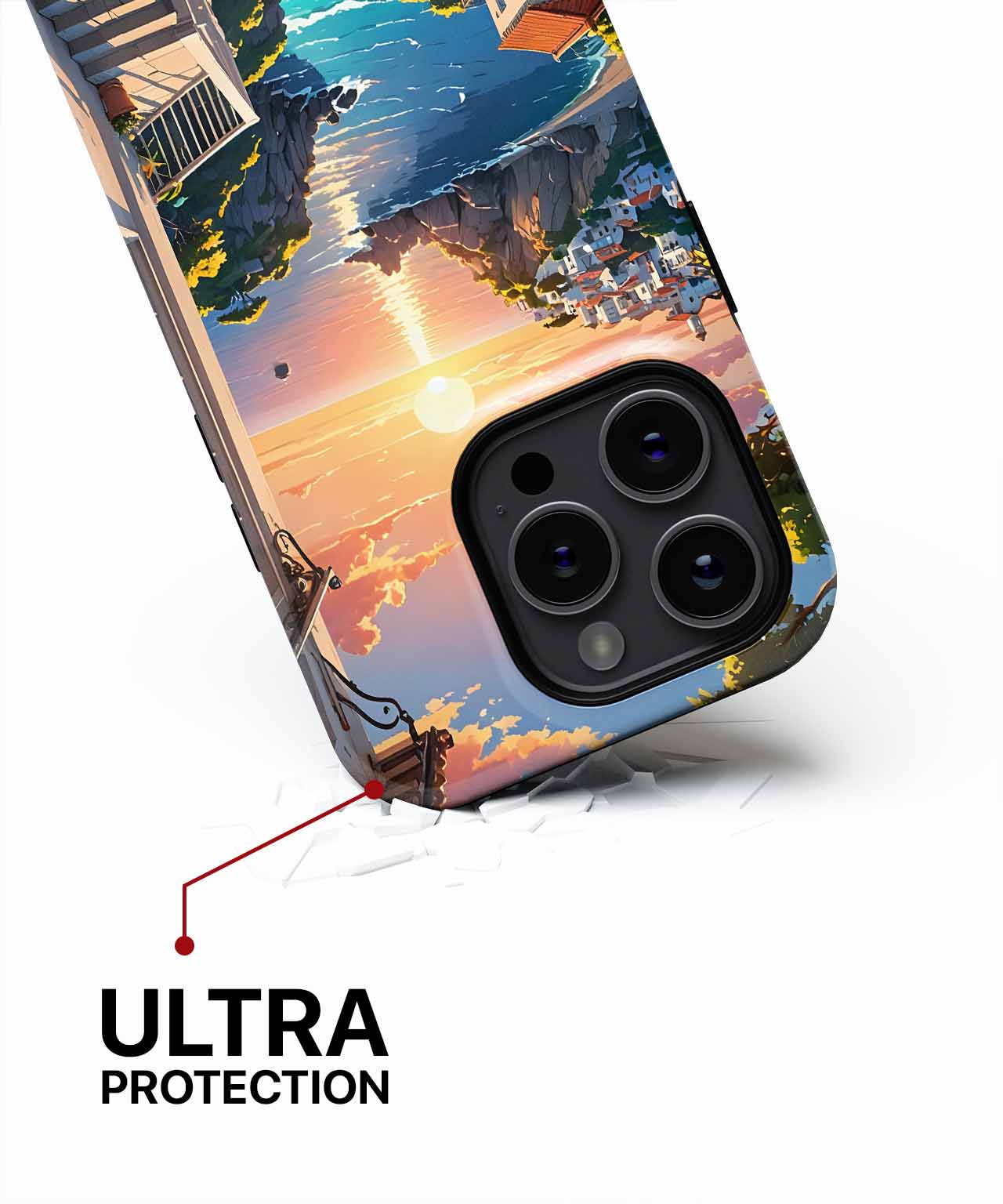 Sunset Stroll by the Ocean Breeze iPhone case Case Cazify - Delivery Canada