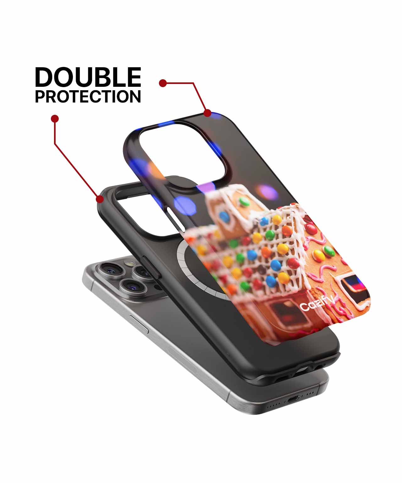 Sweet Festive Gingerbread House Delight iPhone case Case Cazify - Delivery Canada