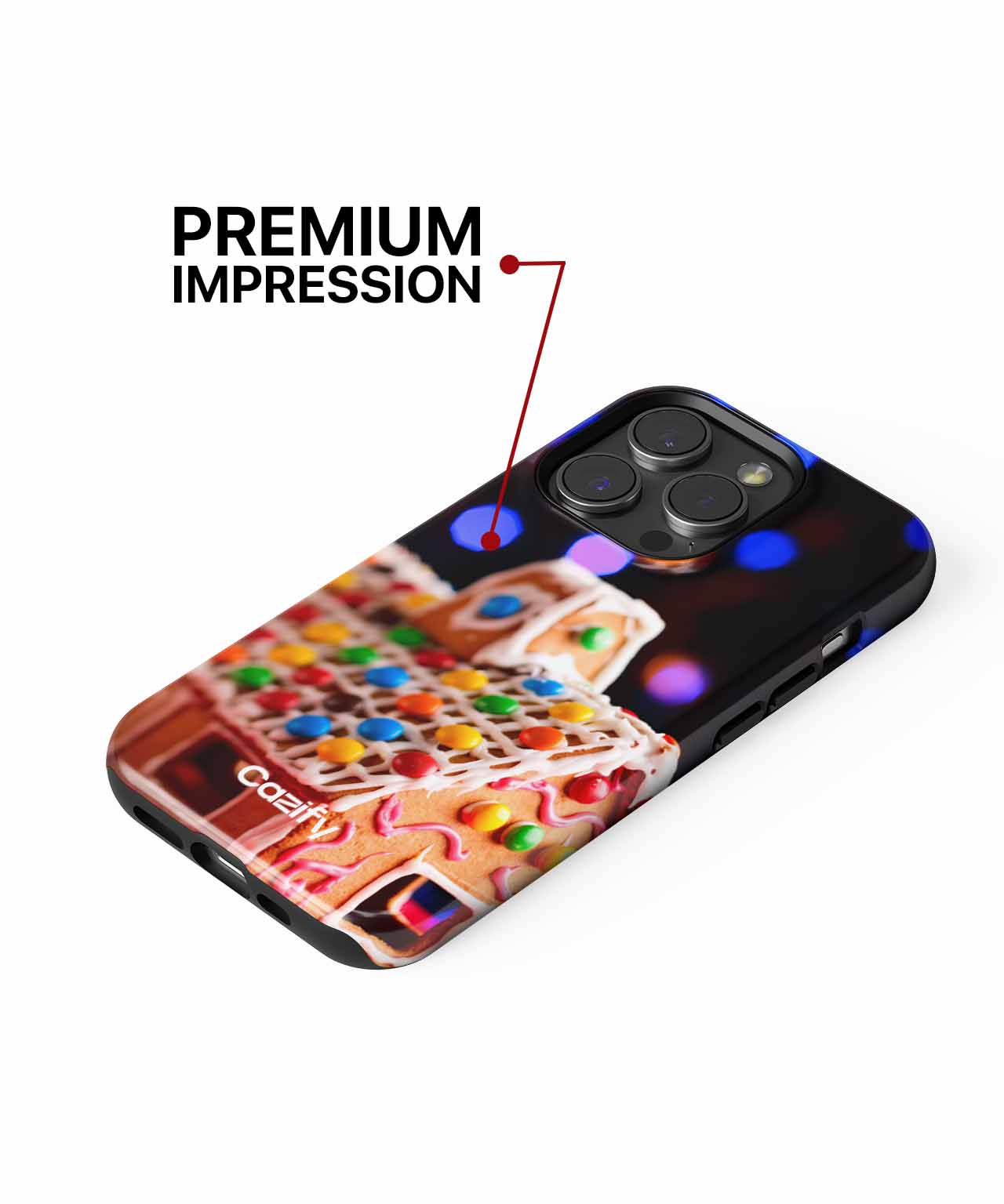 Sweet Festive Gingerbread House Delight iPhone case Case Cazify - Delivery Canada