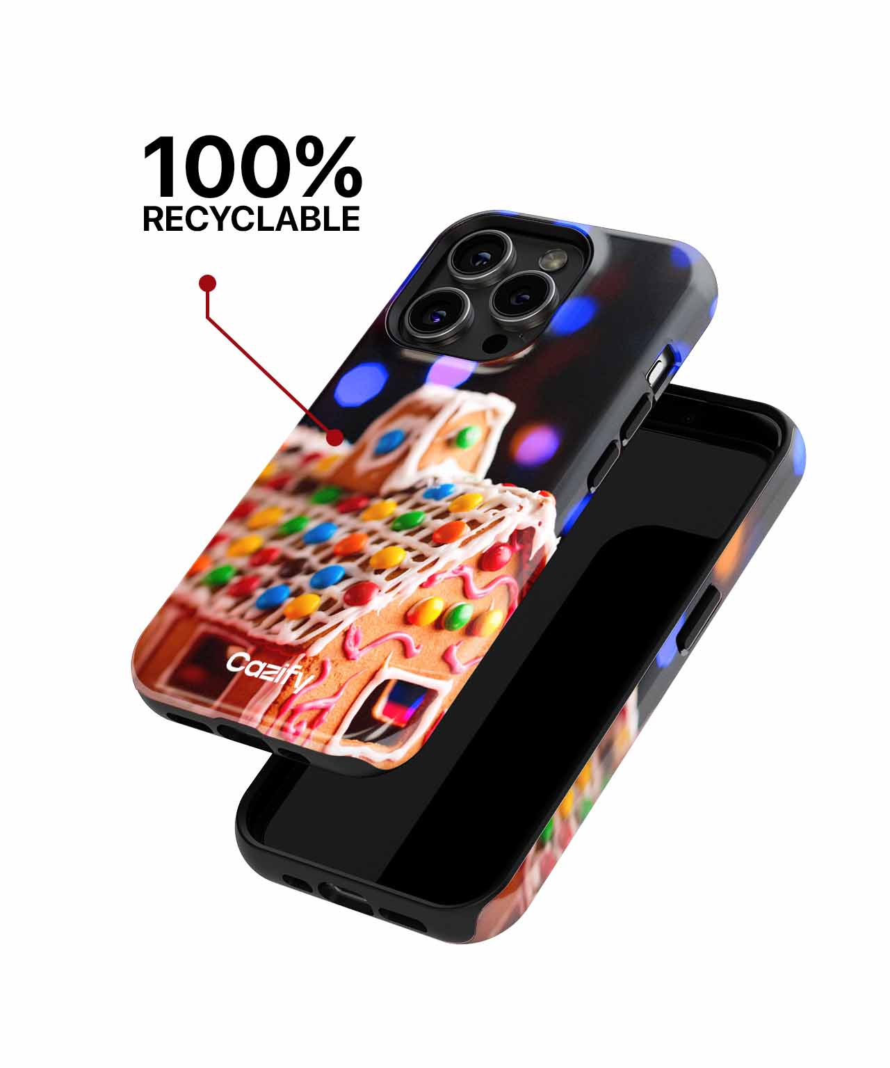 Sweet Festive Gingerbread House Delight iPhone case Case Cazify - Delivery Canada