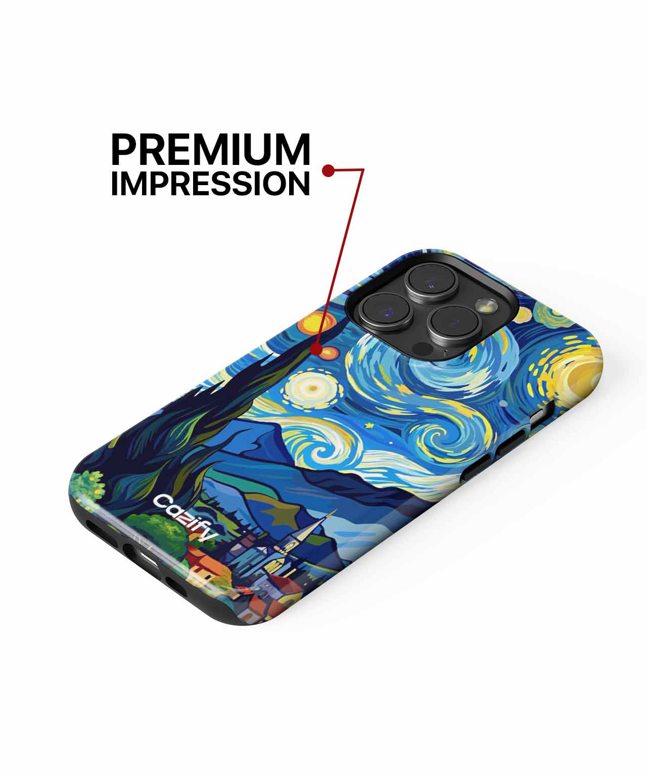 Swirling Stars and Dreamy Nights iPhone case Case Cazify - Delivery Canada