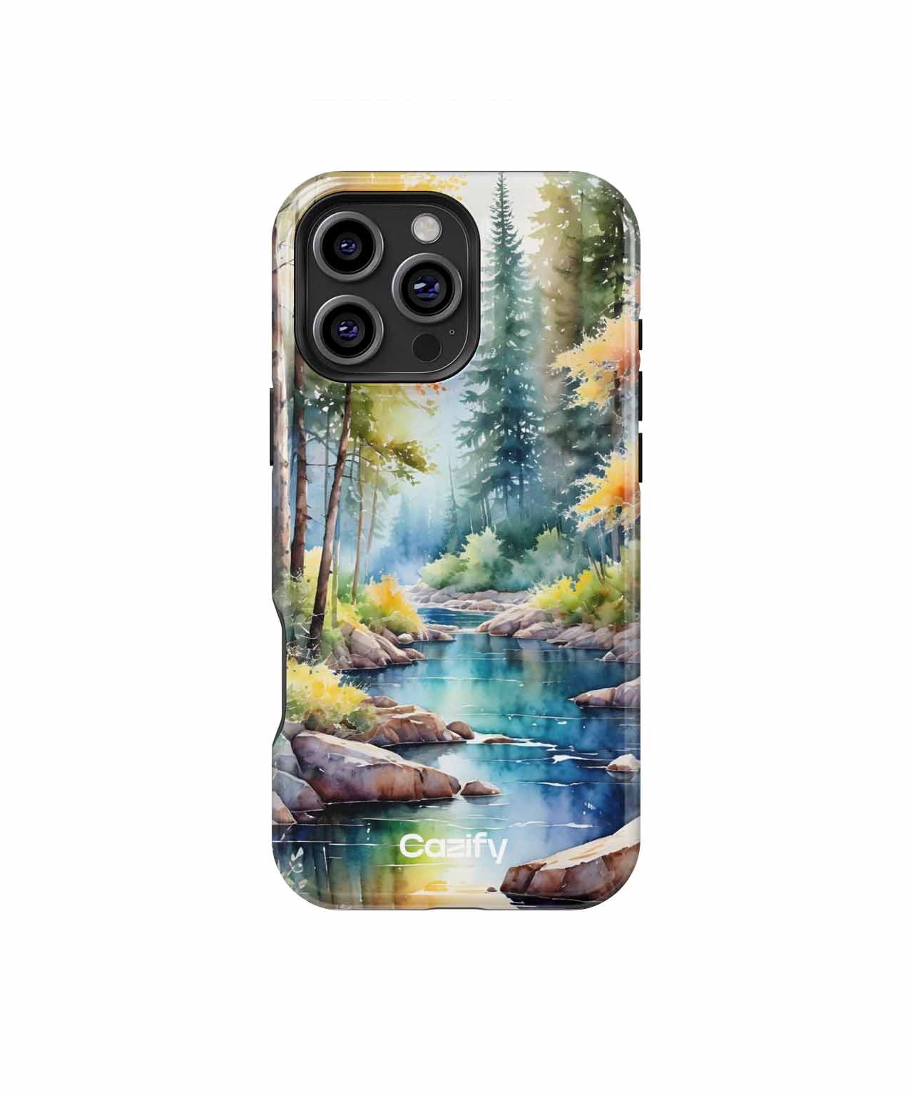Tranquil Forest Stream Autumn Bliss iPhone case Case Cazify - Delivery Canada