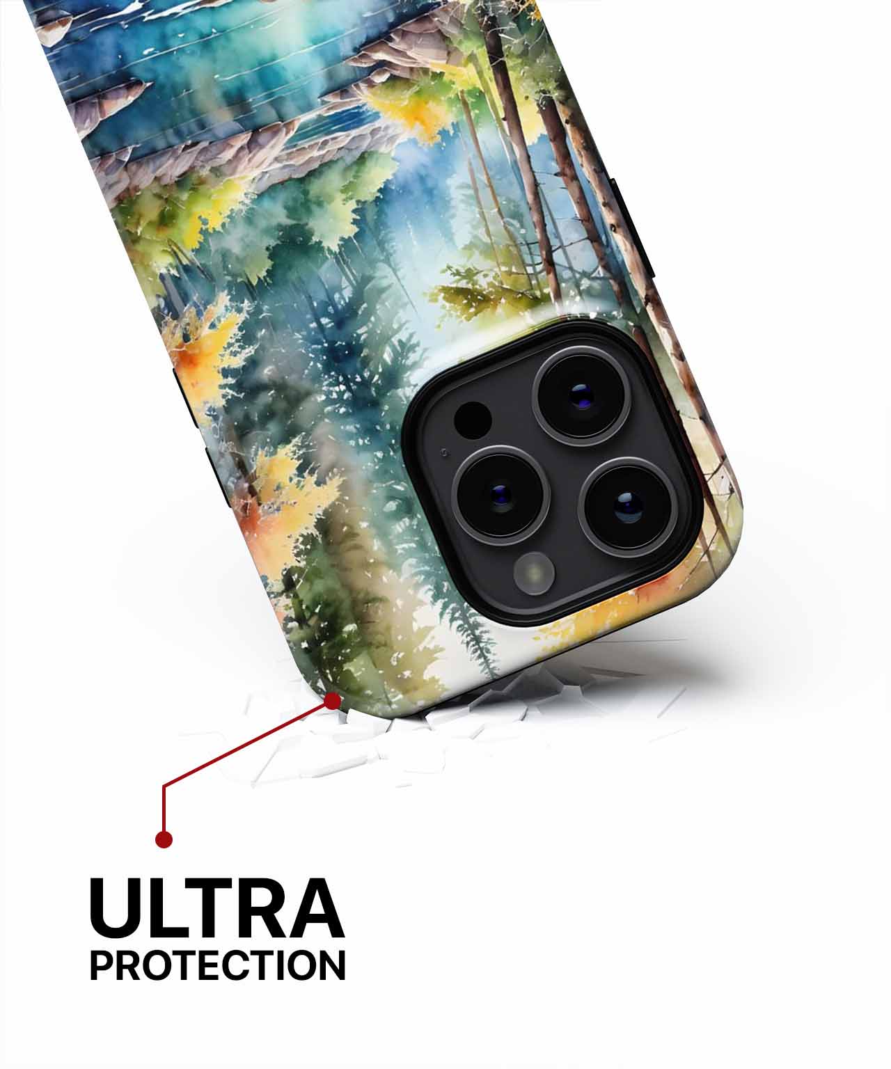 Tranquil Forest Stream Autumn Bliss iPhone case Case Cazify - Delivery Canada