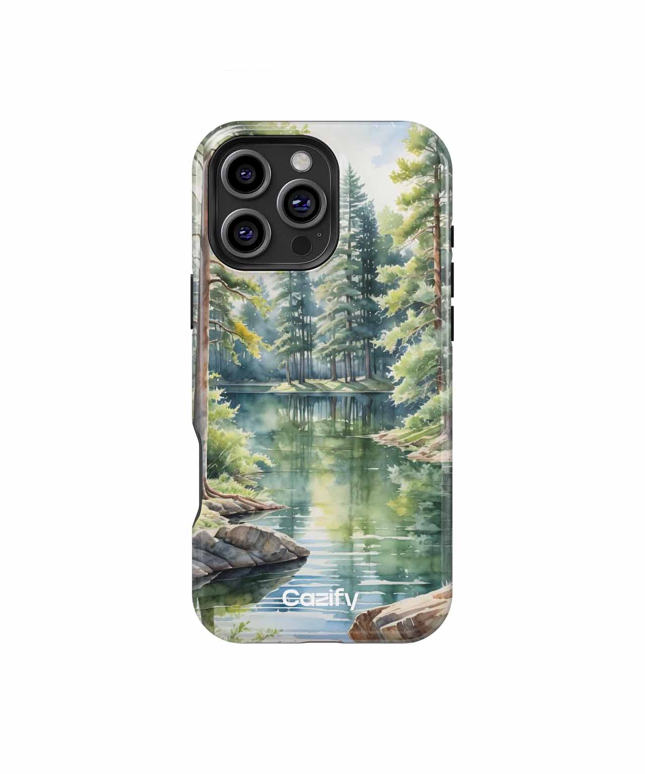 Tranquil Nature Retreat with Stunning Reflections iPhone case Case Cazify - Delivery Canada