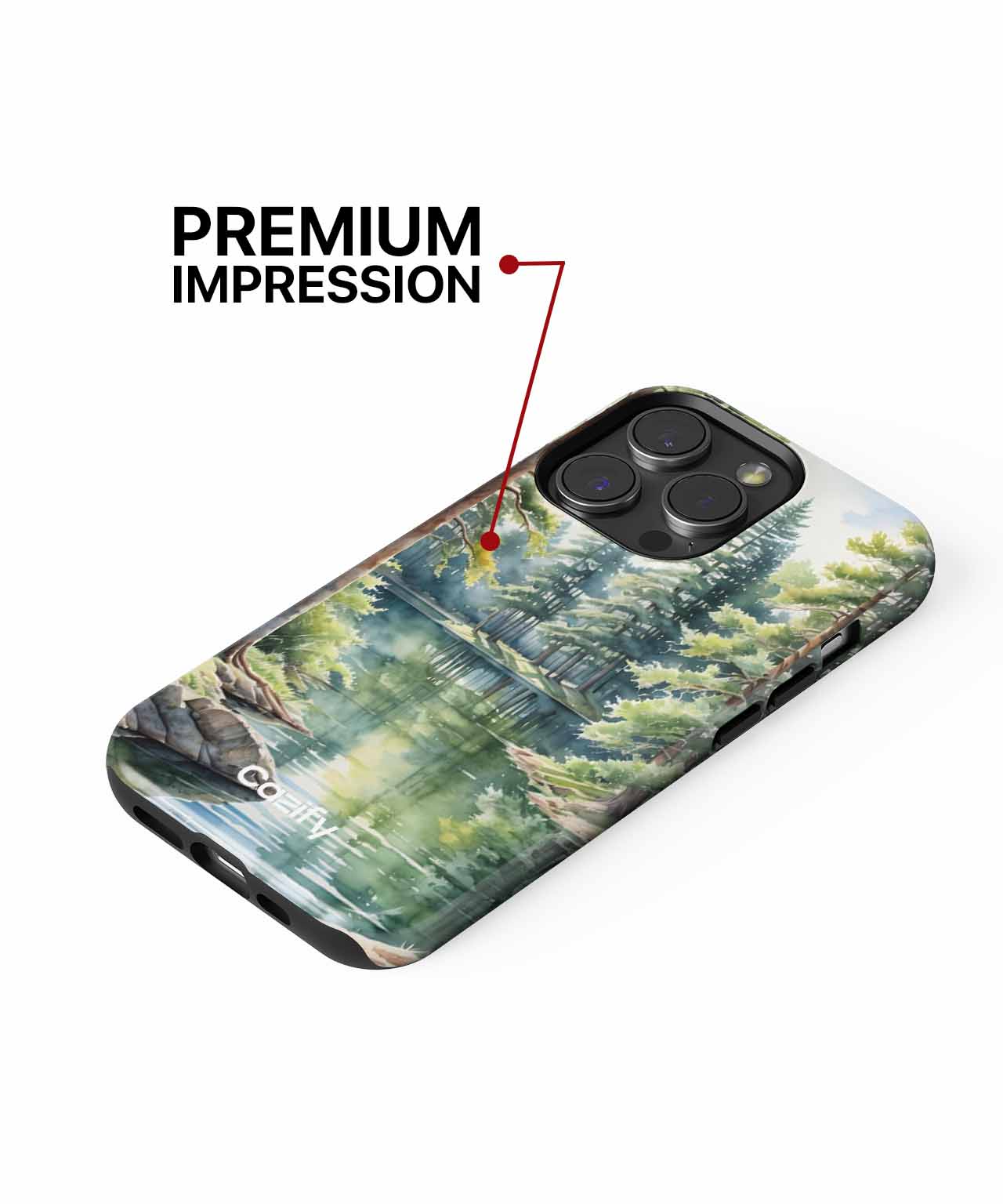 Tranquil Nature Retreat with Stunning Reflections iPhone case Case Cazify - Delivery Canada