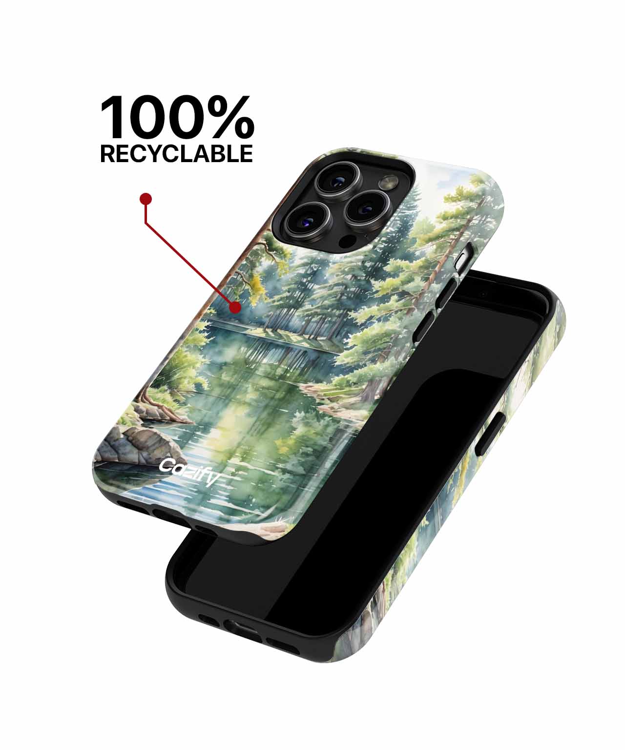 Tranquil Nature Retreat with Stunning Reflections iPhone case Case Cazify - Delivery Canada