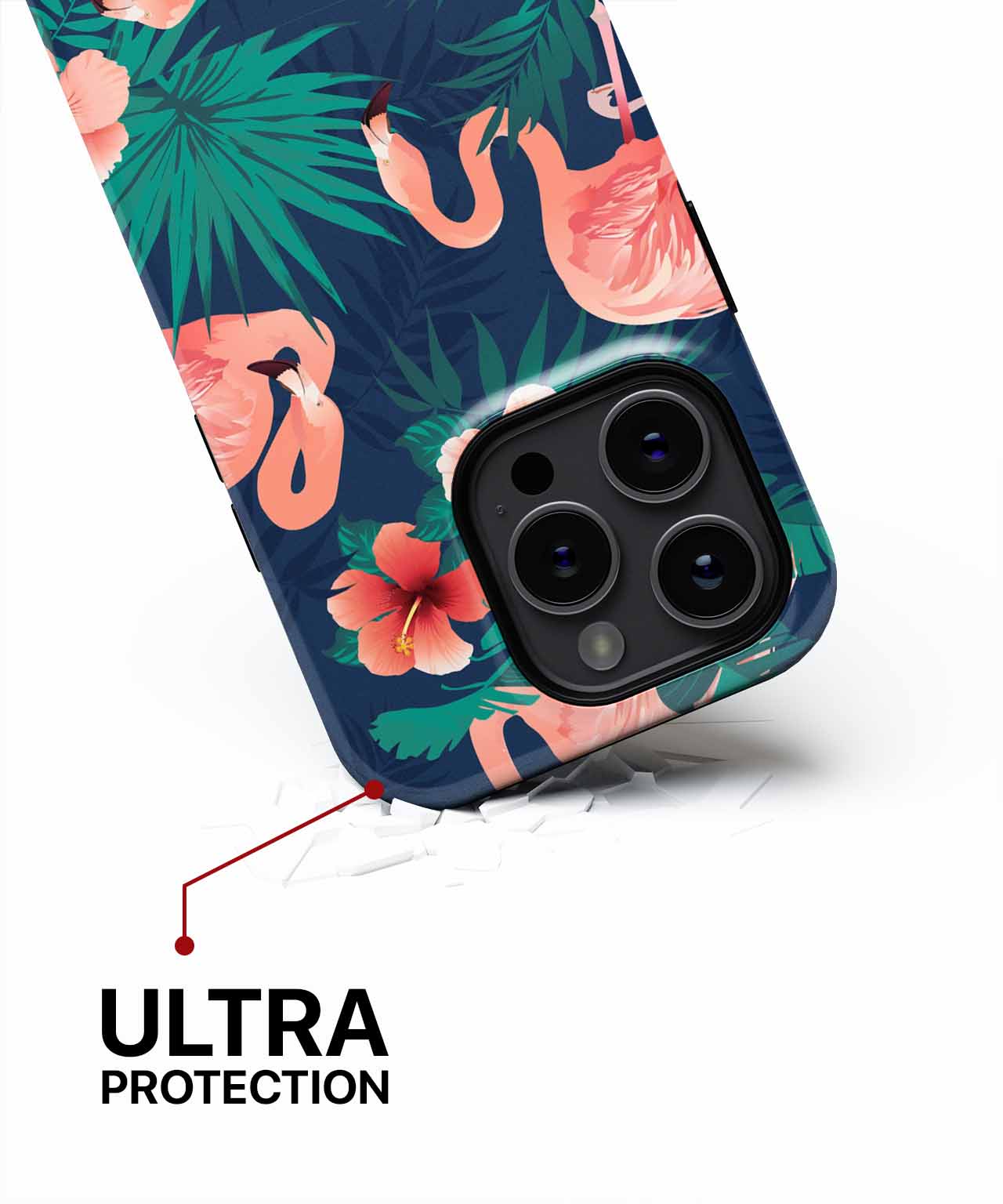 Tropical Flamingos Dancing in Paradise iPhone case Case Cazify - Delivery Canada