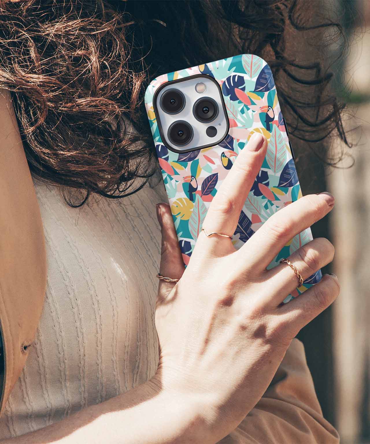 Tropical Jungle Fiesta Party Vibes iPhone case Case Cazify - Delivery Canada