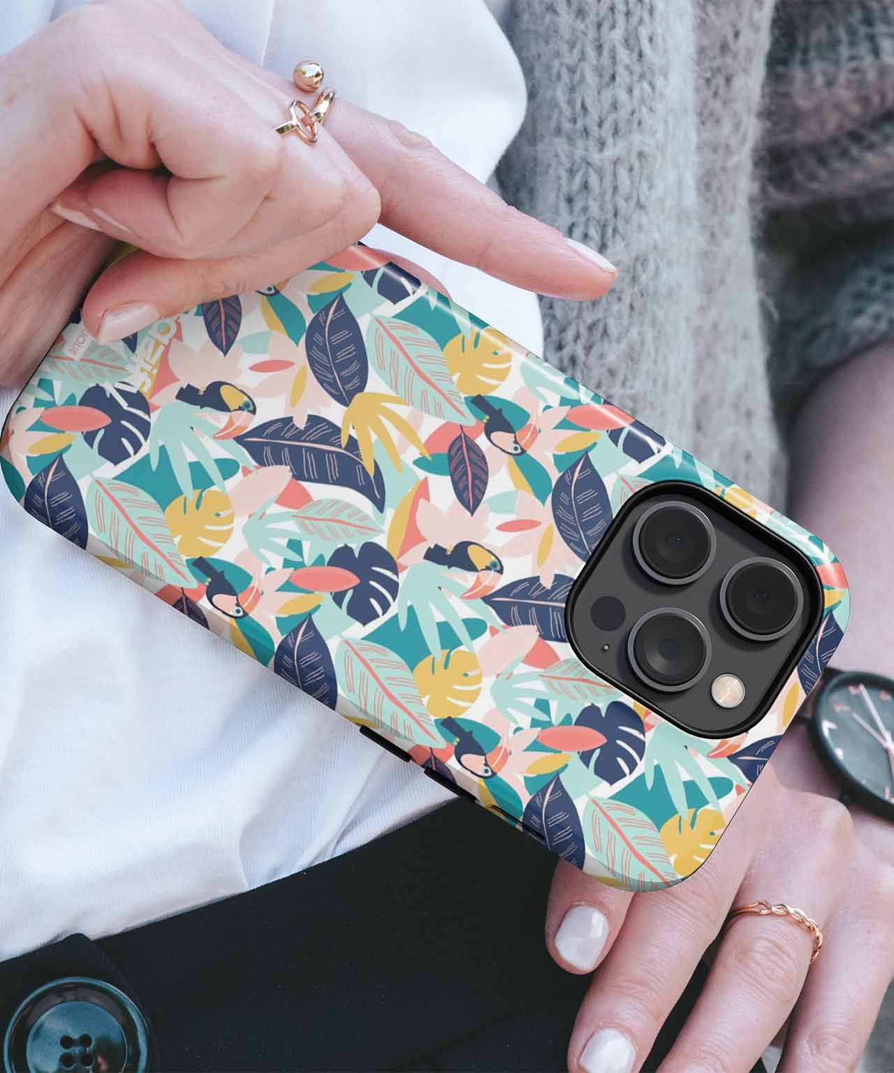 Tropical Jungle Fiesta Party Vibes iPhone case Case Cazify - Delivery Canada