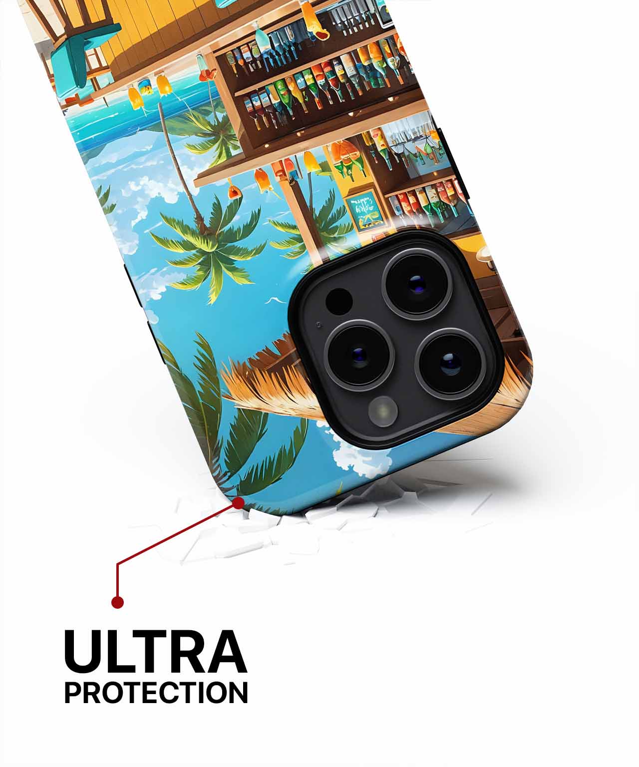 Tropical Paradise Cocktails Under Palm Trees iPhone case Case Cazify - Delivery Canada