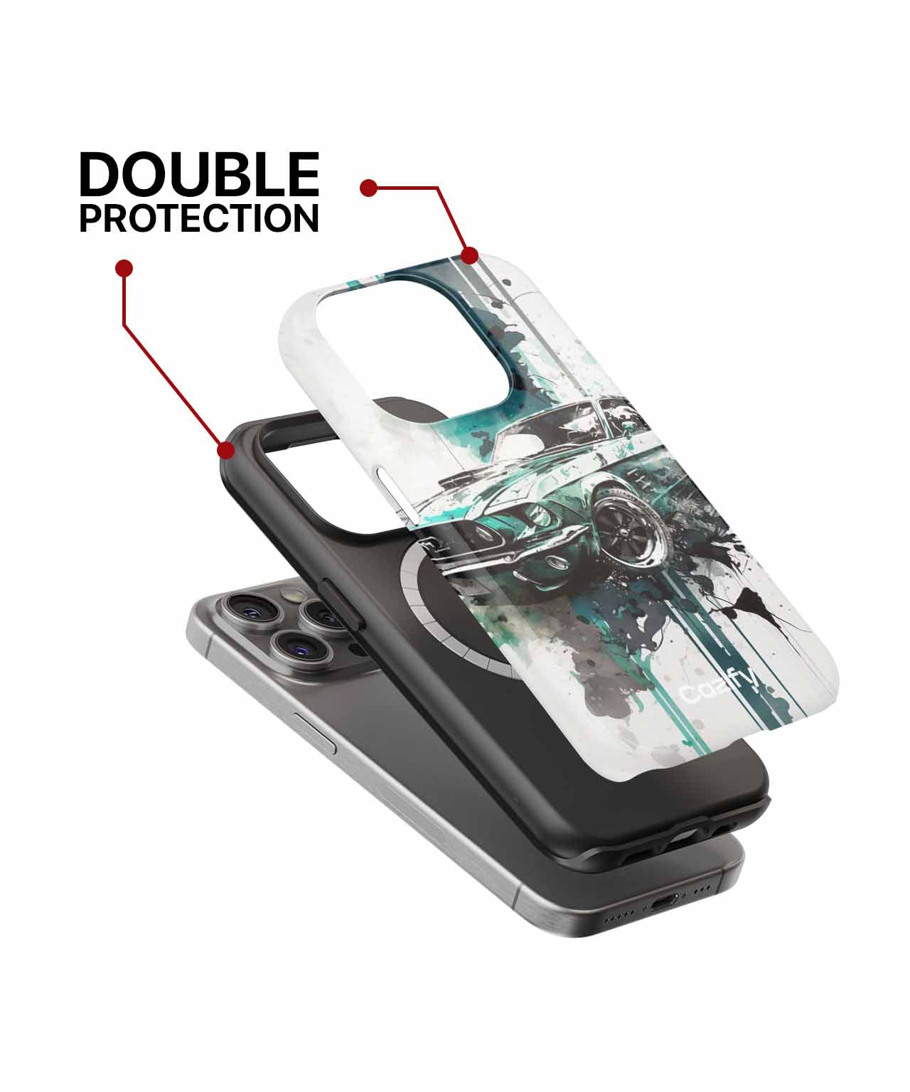 Turbocharged Speed Demon in Colorful Chaos iPhone case Case Cazify - Delivery Canada