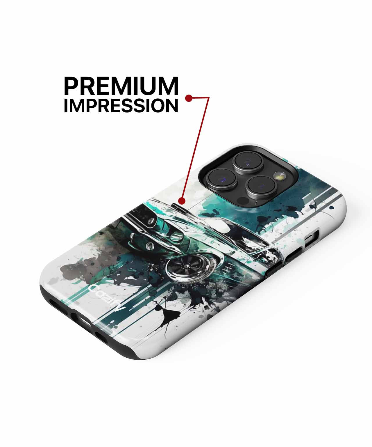Turbocharged Speed Demon in Colorful Chaos iPhone case Case Cazify - Delivery Canada