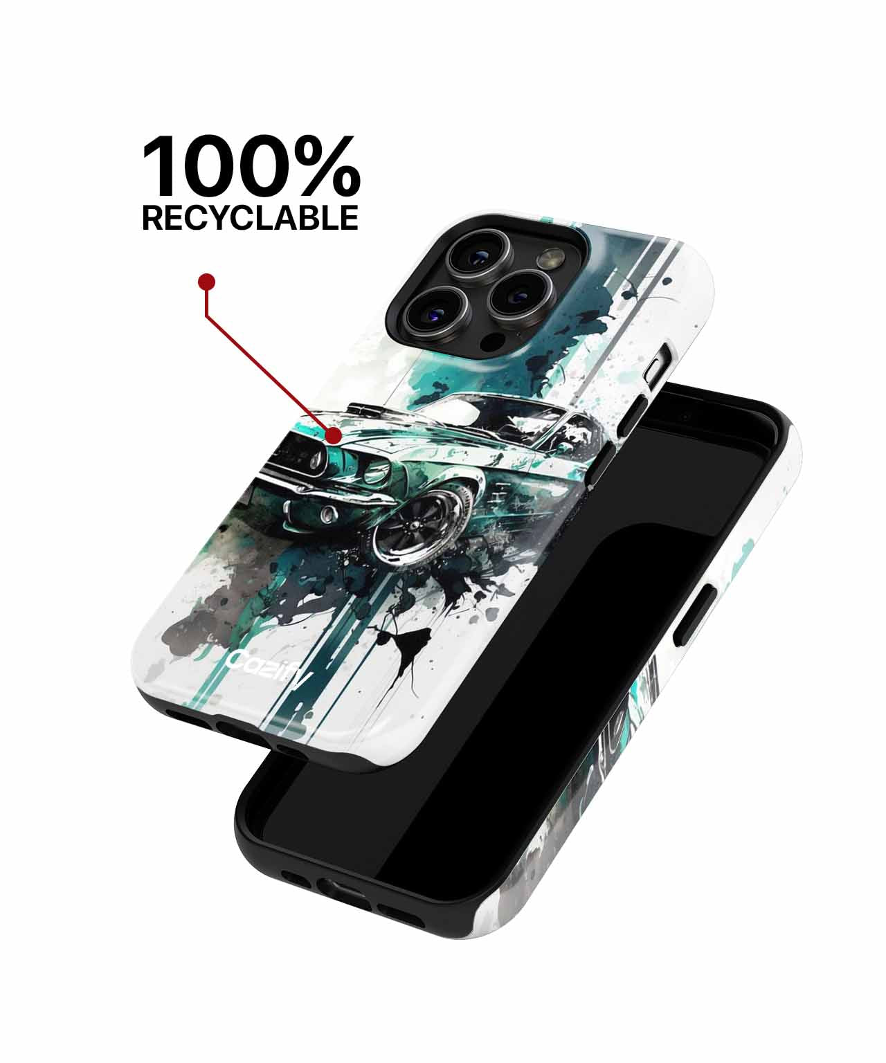 Turbocharged Speed Demon in Colorful Chaos iPhone case Case Cazify - Delivery Canada
