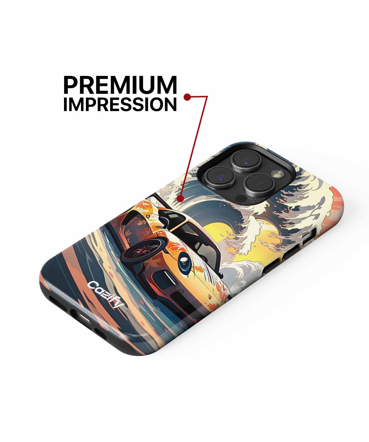 Turbocharged Waves of Colorful Fun iPhone case Case Cazify - Delivery Canada