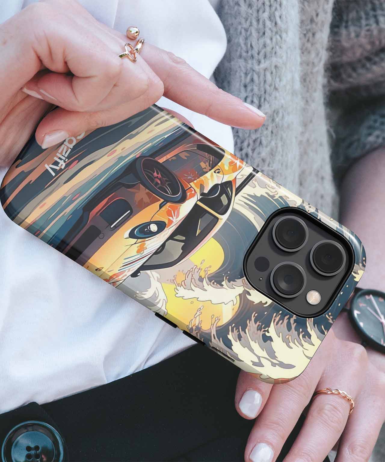 Turbocharged Waves of Colorful Fun iPhone case Case Cazify - Delivery Canada