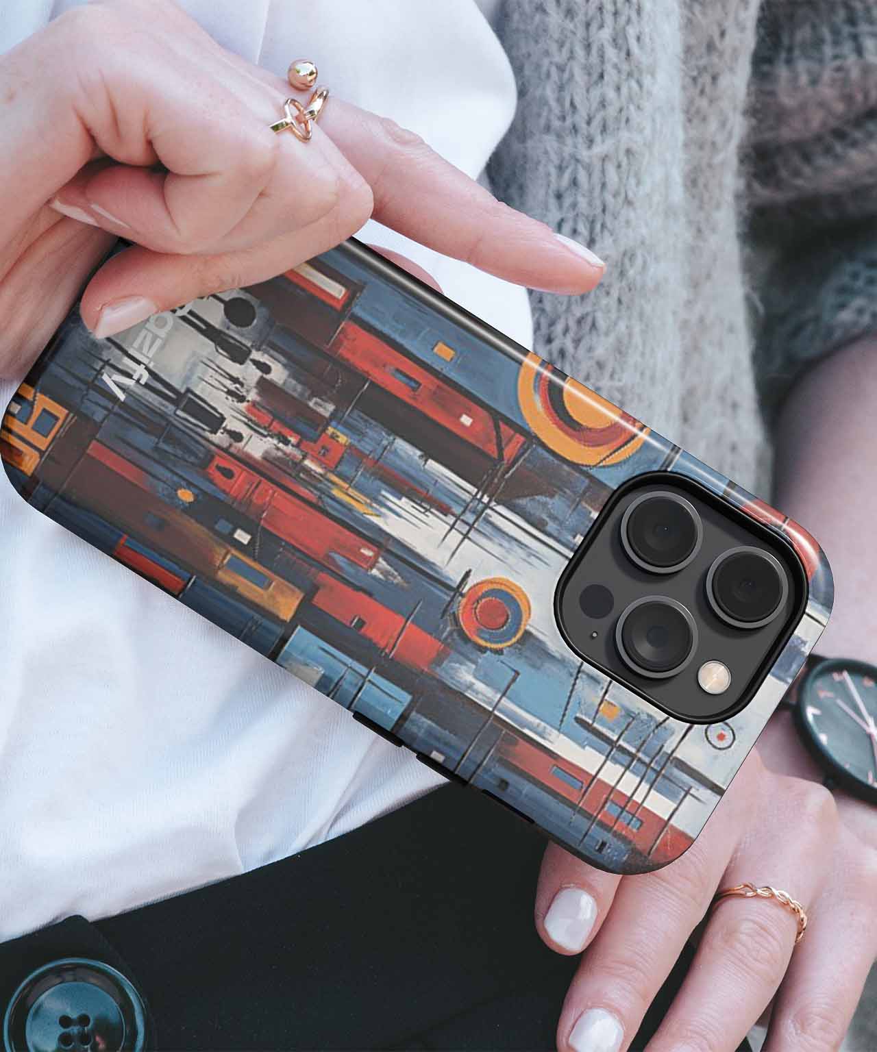 Urban Jungle of Colorful Circles iPhone case Case Cazify - Delivery Canada