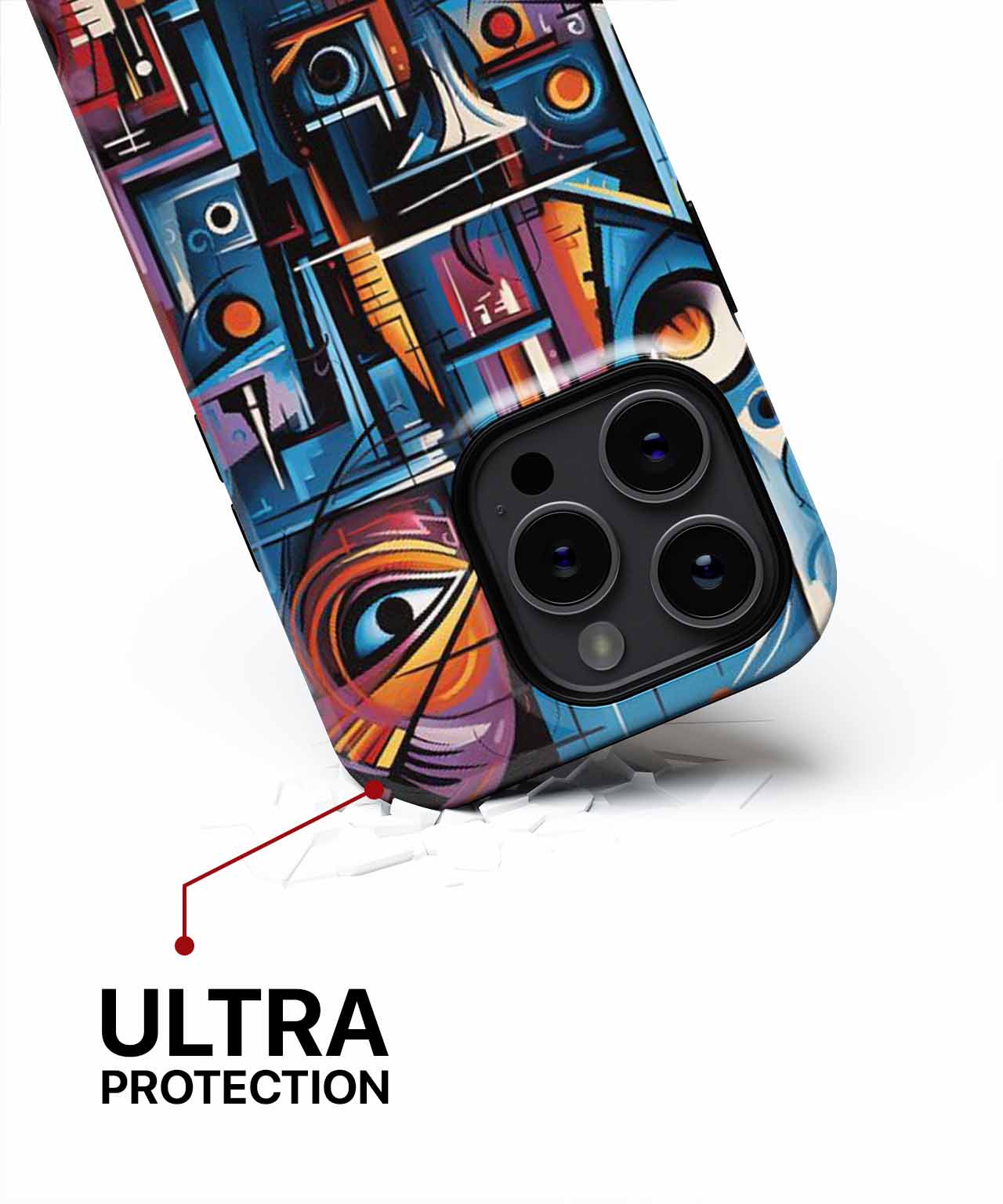 Vibrant Abstract Expression in Chaos iPhone case Case Cazify - Delivery Canada