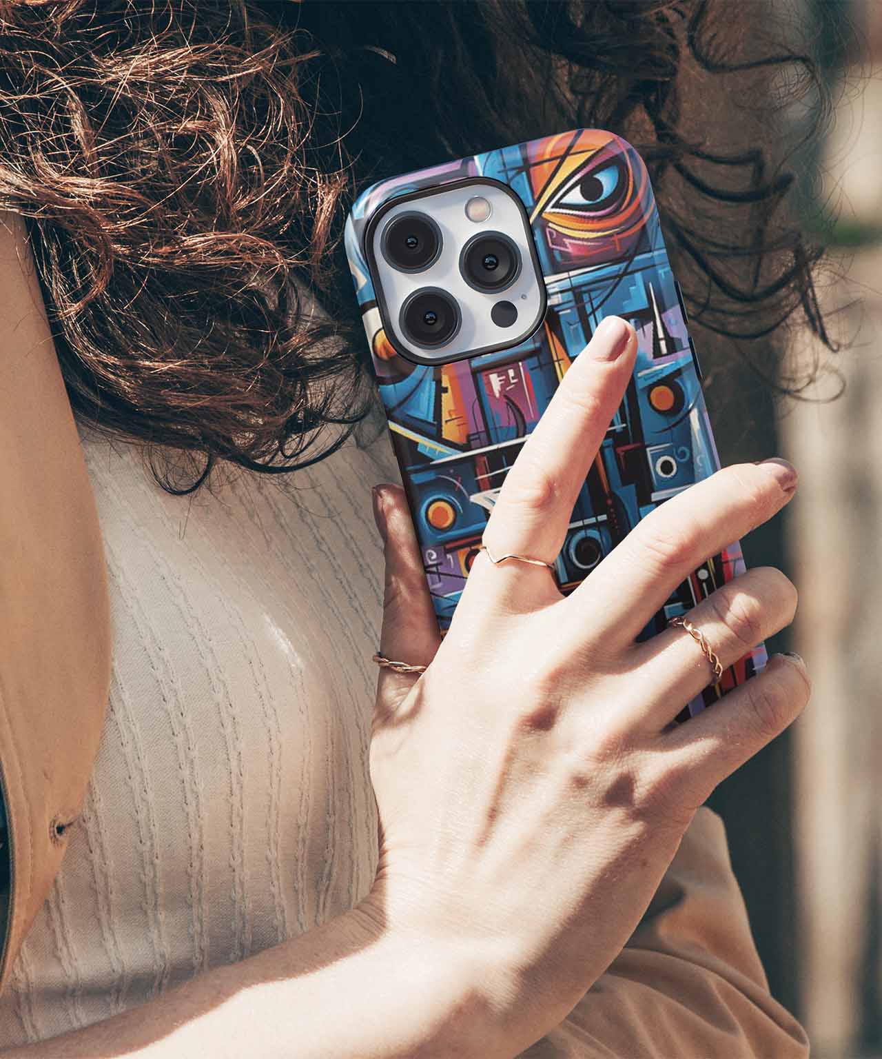 Vibrant Abstract Expression in Chaos iPhone case Case Cazify - Delivery Canada