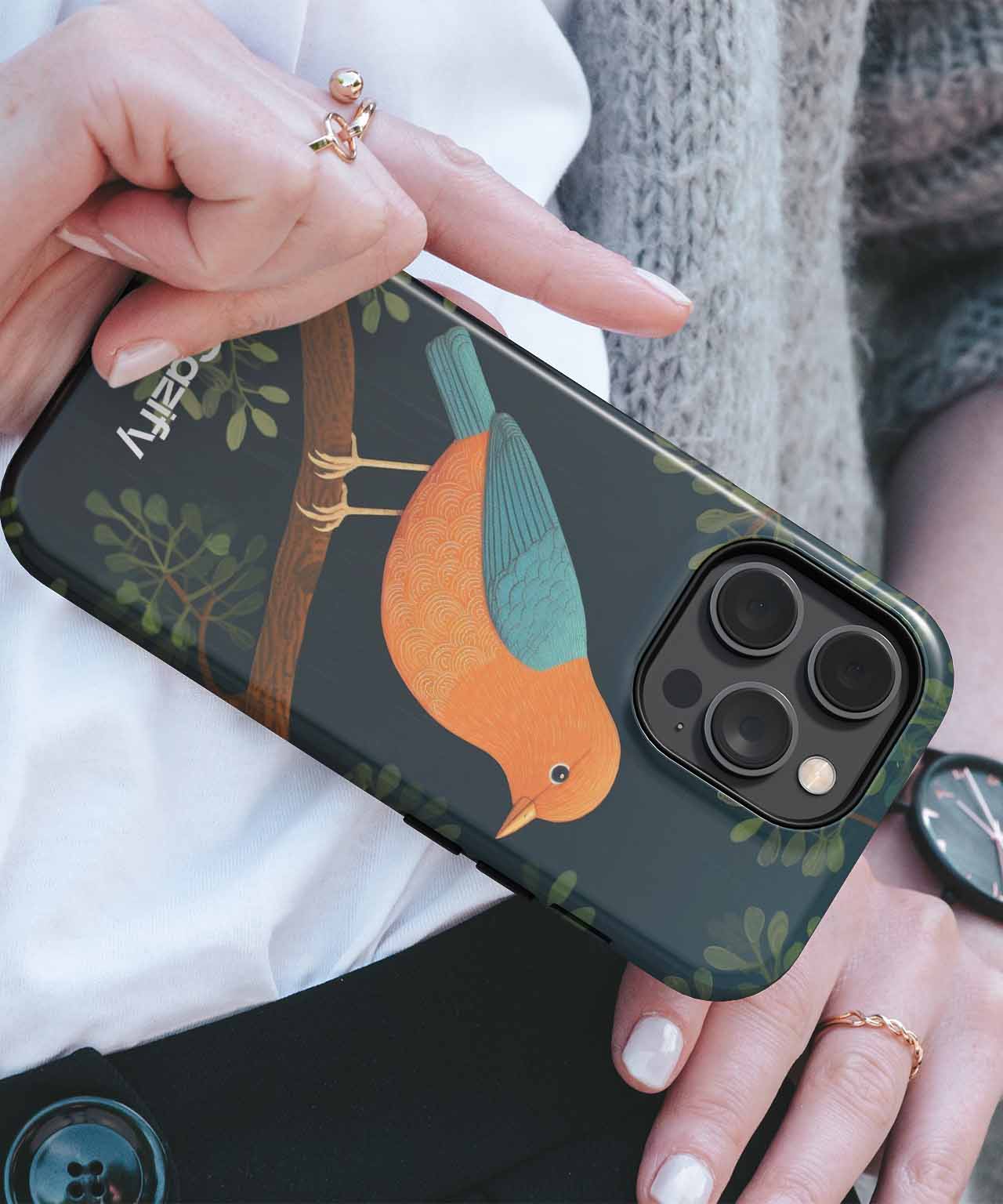 Vibrant Bird Bringing Joyful Cheer iPhone case Case Cazify - Delivery Canada