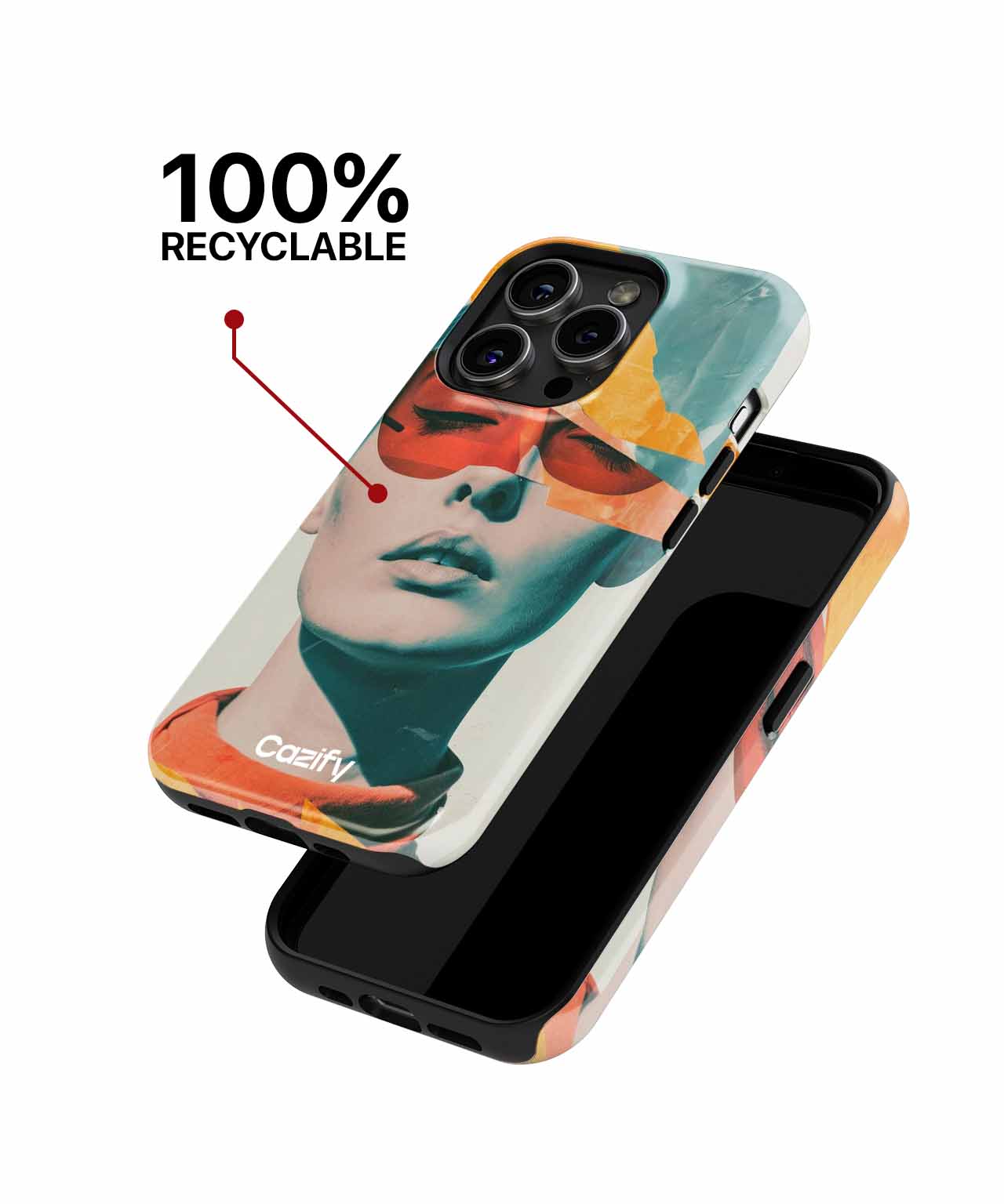 Vibrant Colorful Fashion Expression iPhone case Case Cazify - Delivery Canada