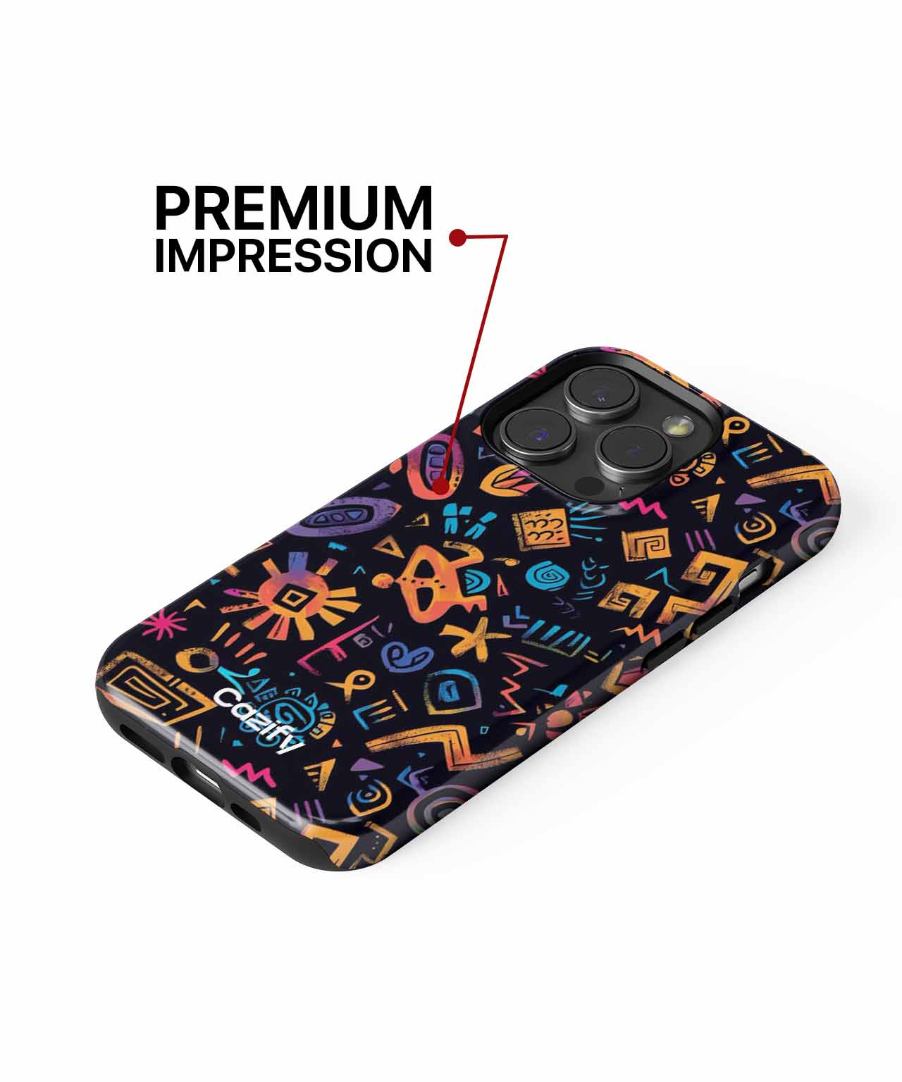 Vibrant Cosmic Patterns That Dance iPhone case Case Cazify - Delivery Canada
