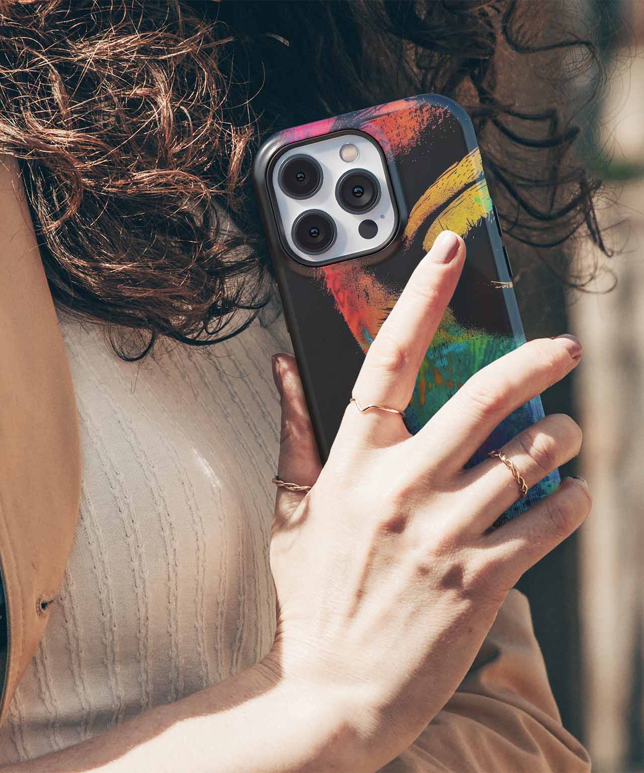 Vibrant Eye Catching Color Splash iPhone case Case Cazify - Delivery Canada