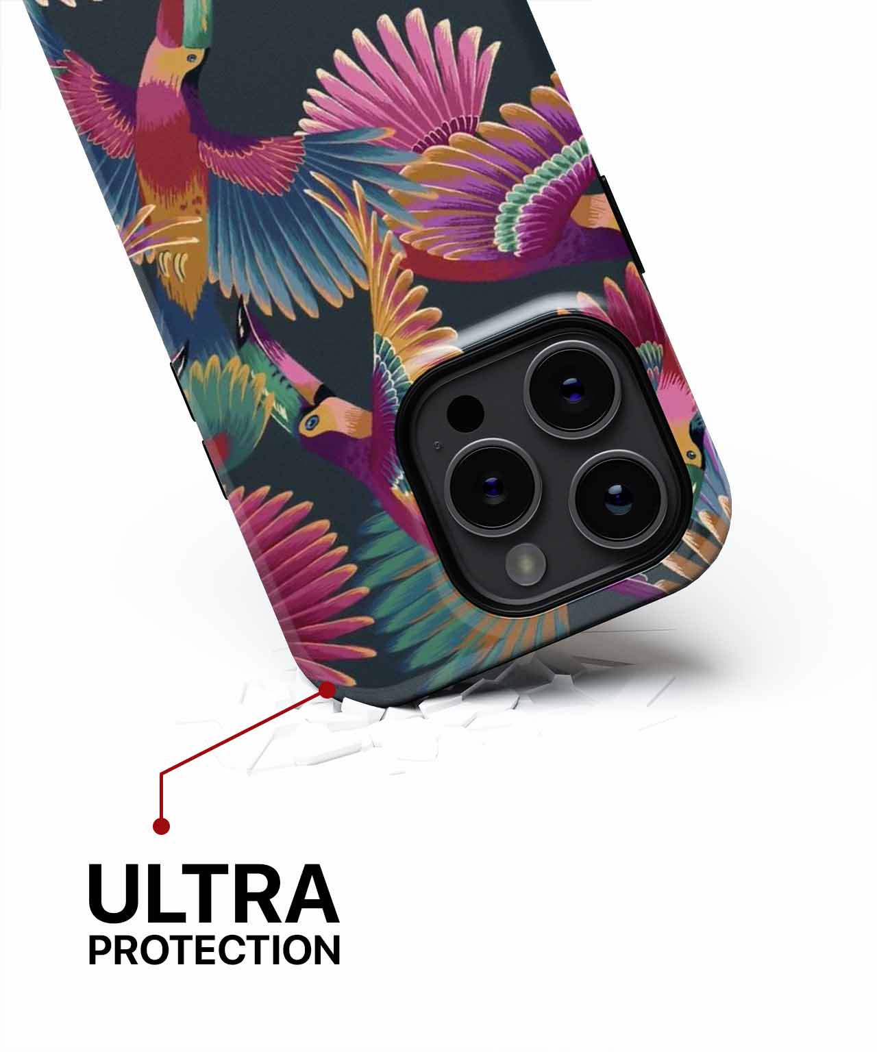 Vibrant Feathered Fiesta of Colors iPhone case Case Cazify - Delivery Canada