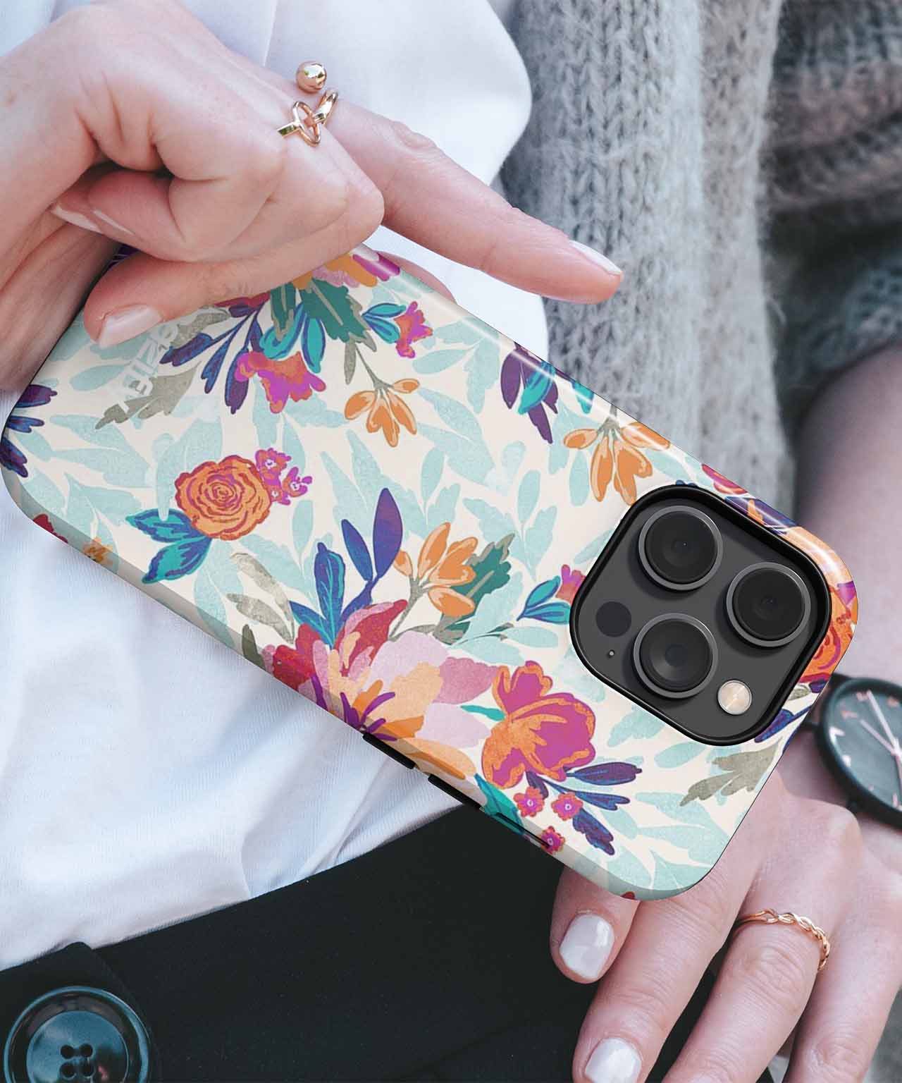 Vibrant Floral Fantasy Dance iPhone case Case Cazify - Delivery Canada