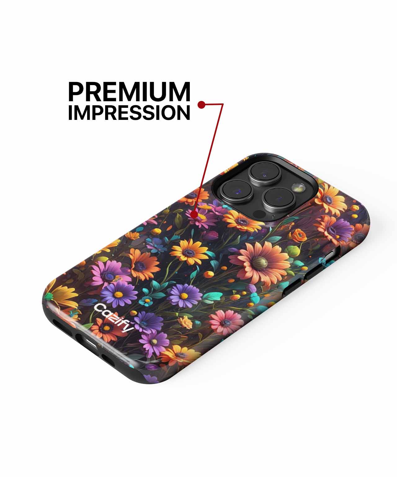 Vibrant Floral Fantasy Garden iPhone case Case Cazify - Delivery Canada