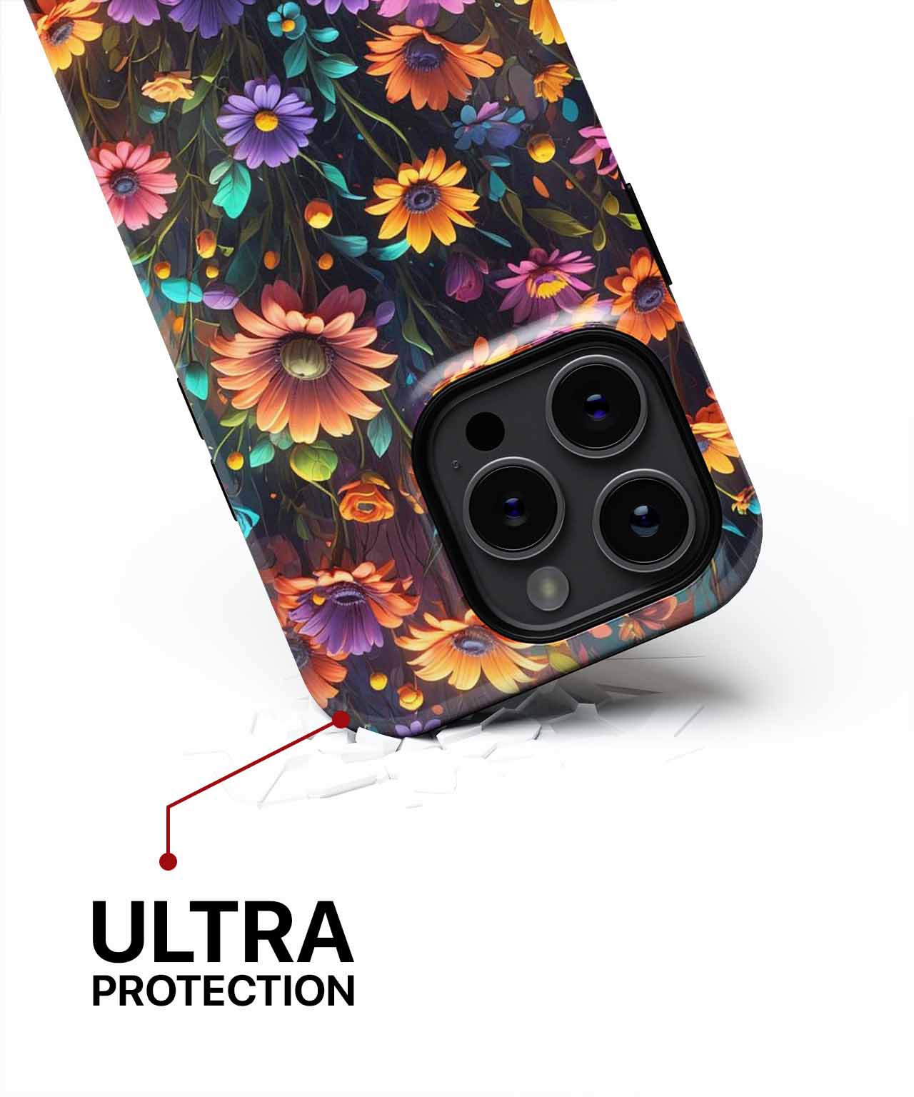 Vibrant Floral Fantasy Garden iPhone case Case Cazify - Delivery Canada