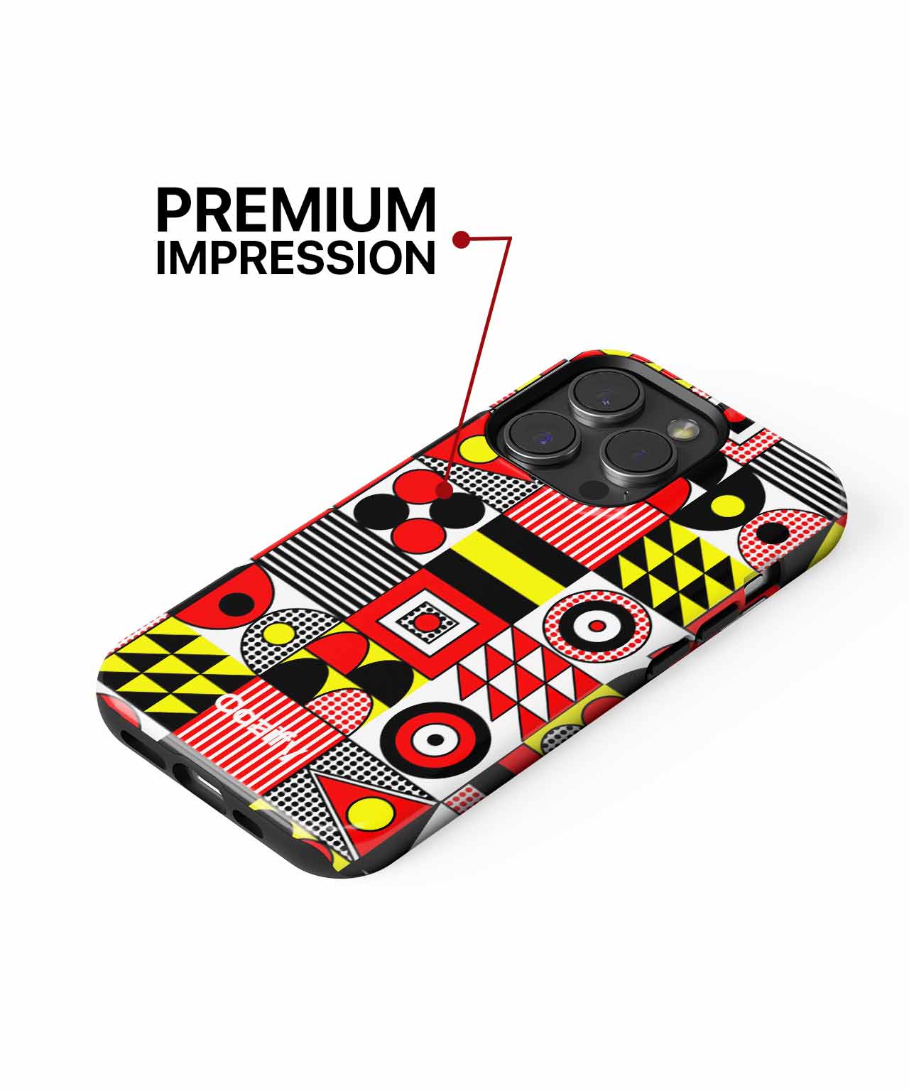 Vibrant Geometric Dance Party Art iPhone case Case Cazify - Delivery Canada
