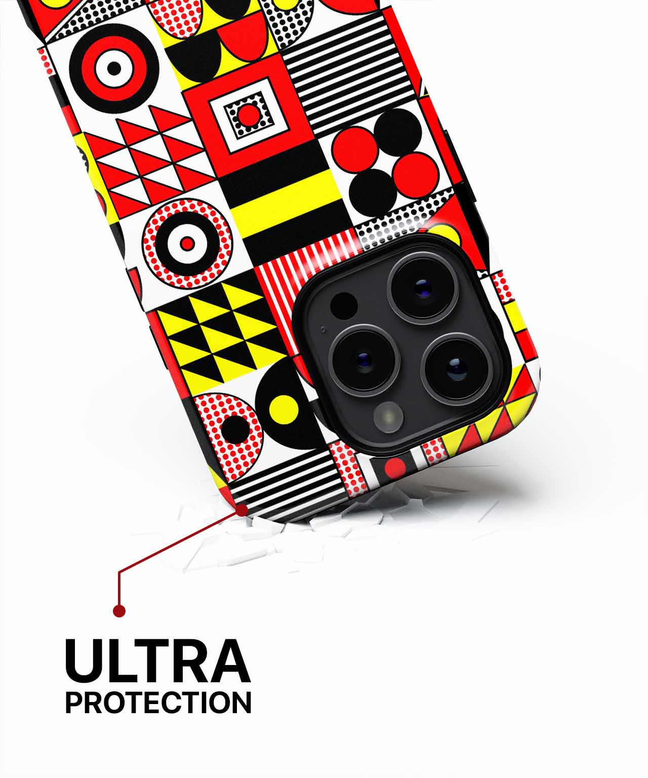 Vibrant Geometric Dance Party Art iPhone case Case Cazify - Delivery Canada