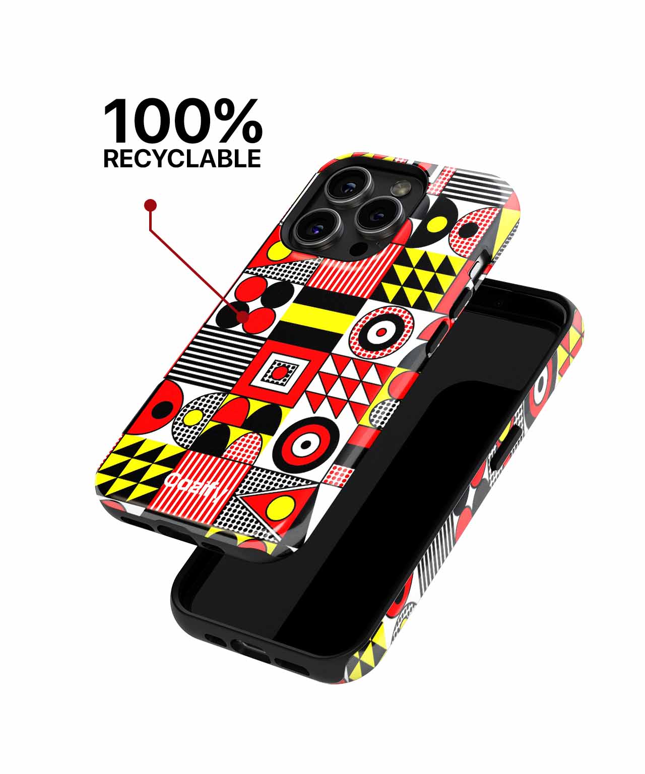 Vibrant Geometric Dance Party Art iPhone case Case Cazify - Delivery Canada