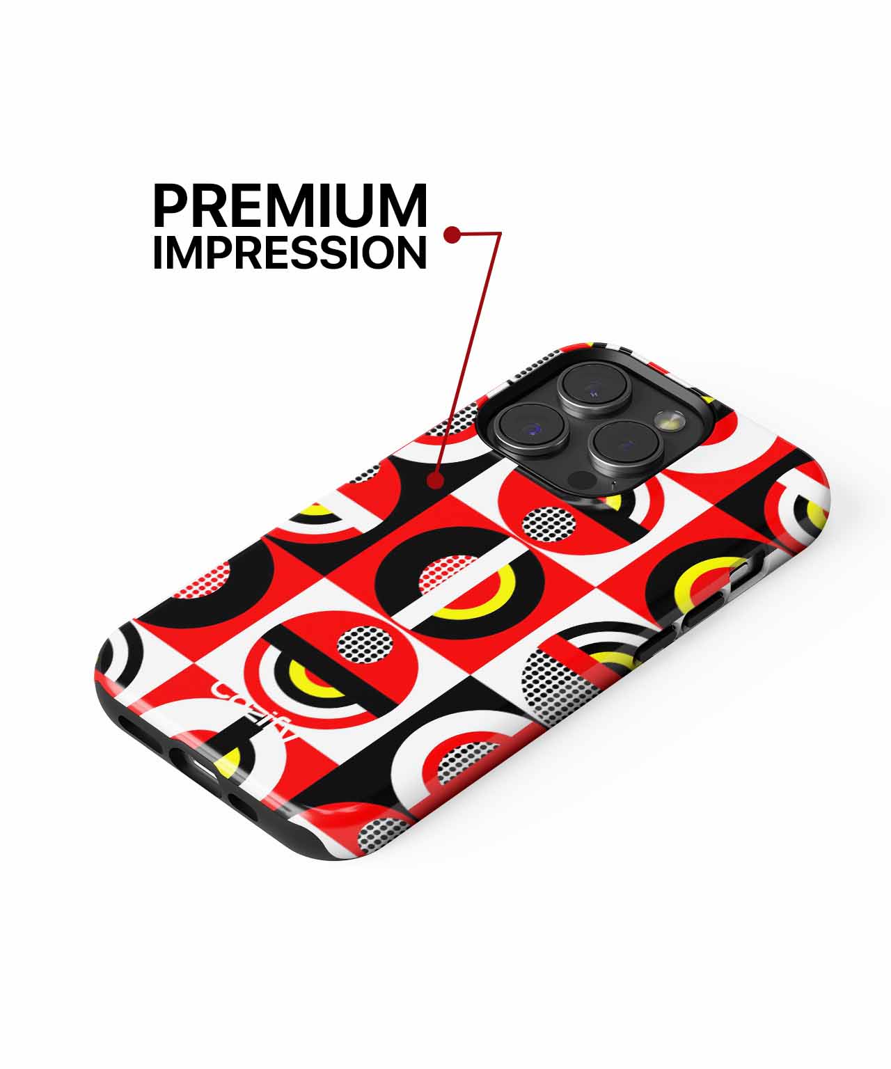 Vibrant Geometric Patterns with a Twist iPhone case Case Cazify - Delivery Canada