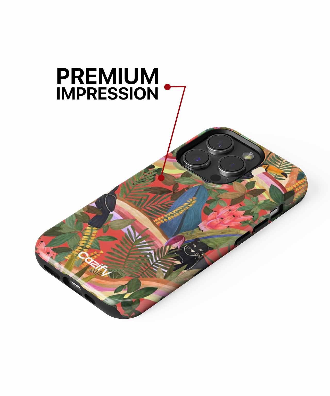 Vibrant Jungle Friends Adventure iPhone case Case Cazify - Delivery Canada