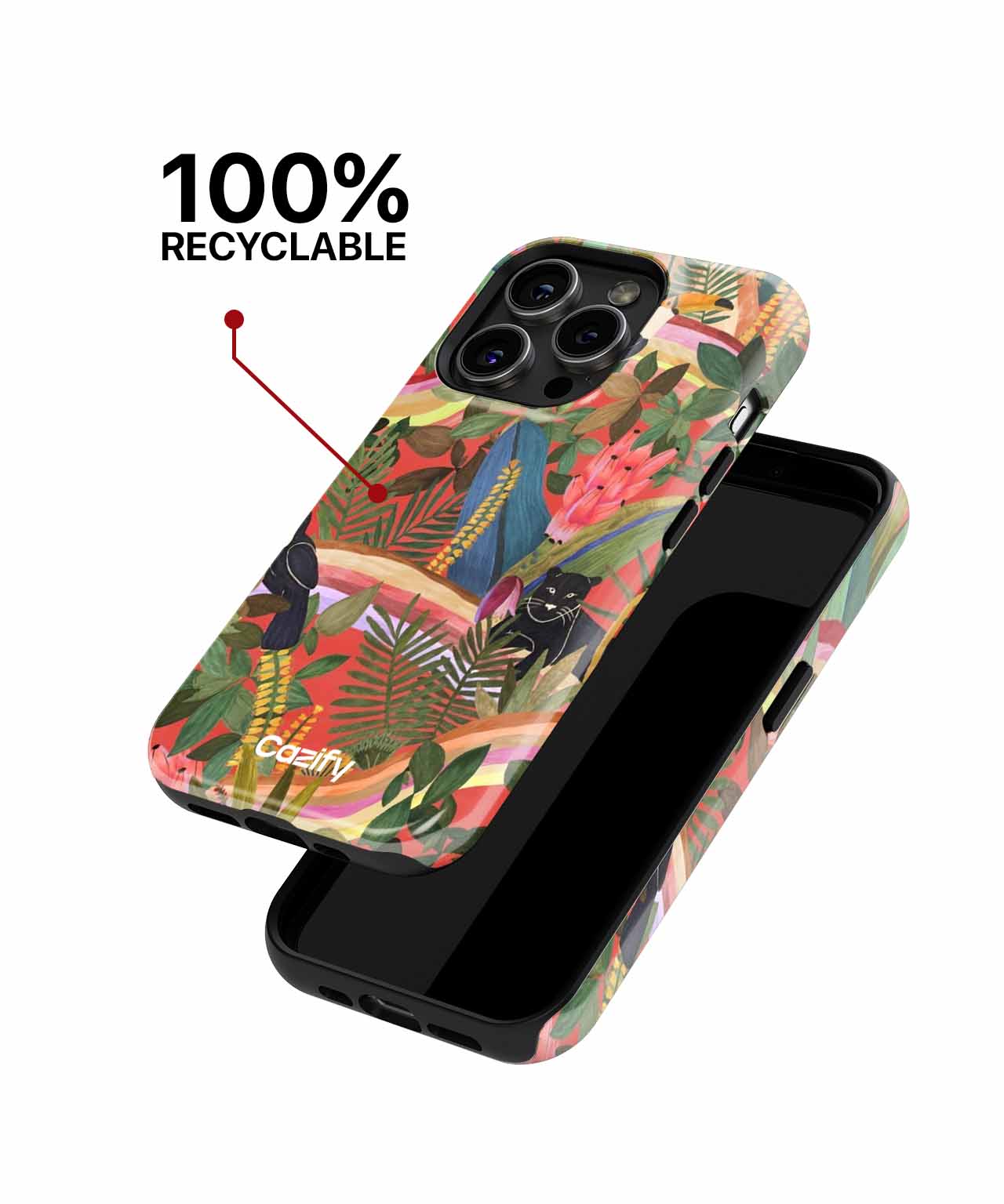 Vibrant Jungle Friends Adventure iPhone case Case Cazify - Delivery Canada