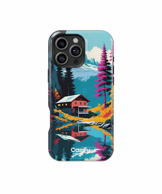 Vibrant Mountain Retreat with Colorful Trees iPhone case Case Cazify - Delivery Canada