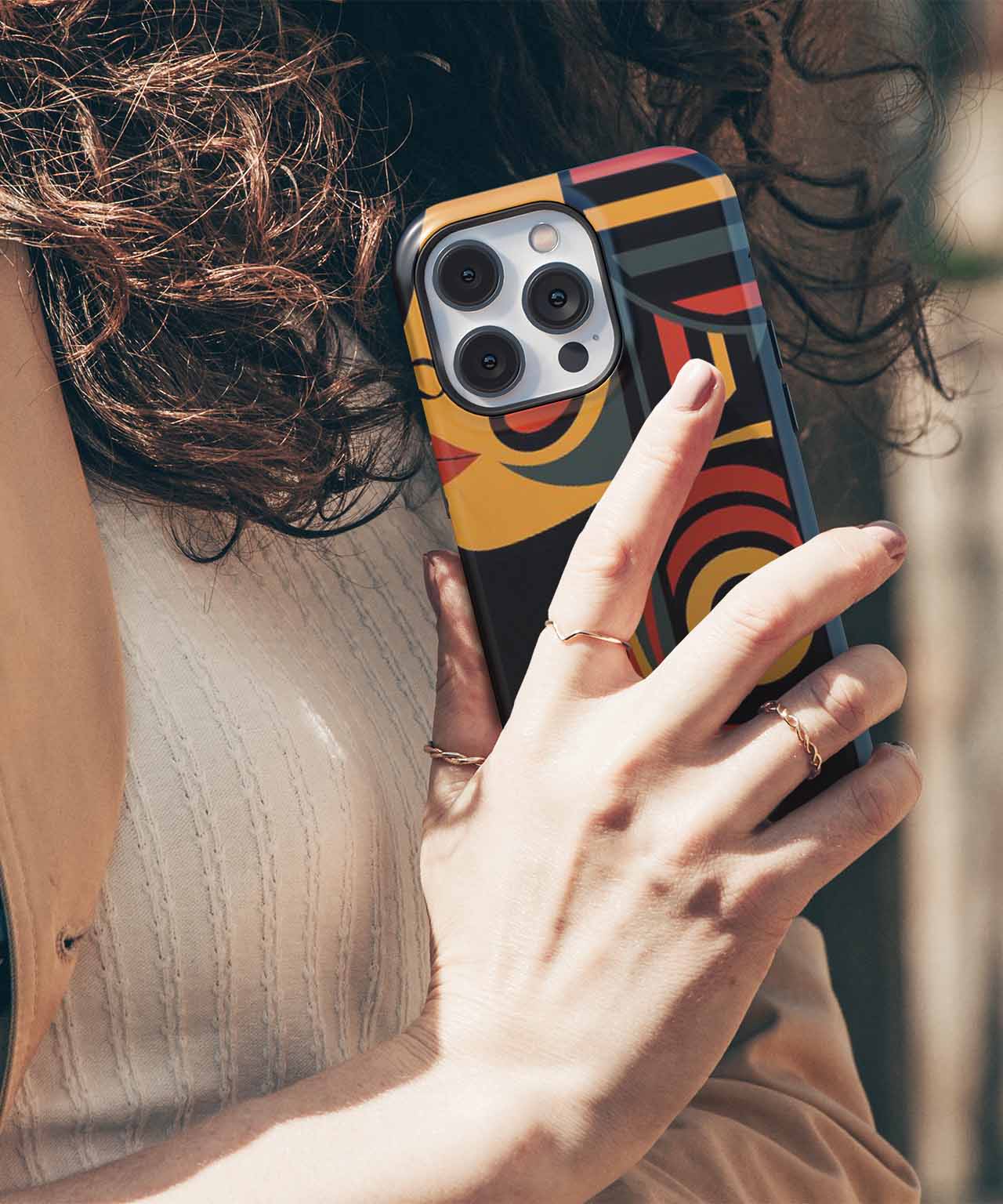 Vibrant Profile of Bold Artistry iPhone case Case Cazify - Delivery Canada