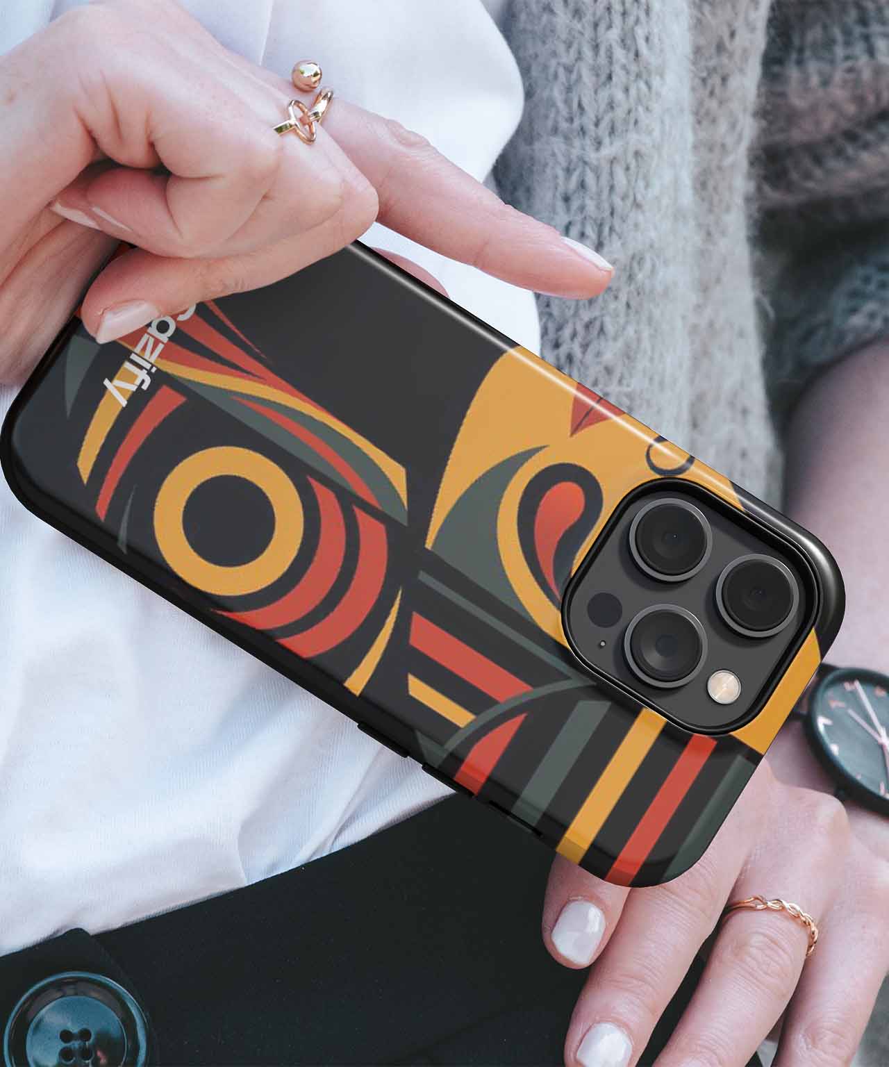 Vibrant Profile of Bold Artistry iPhone case Case Cazify - Delivery Canada