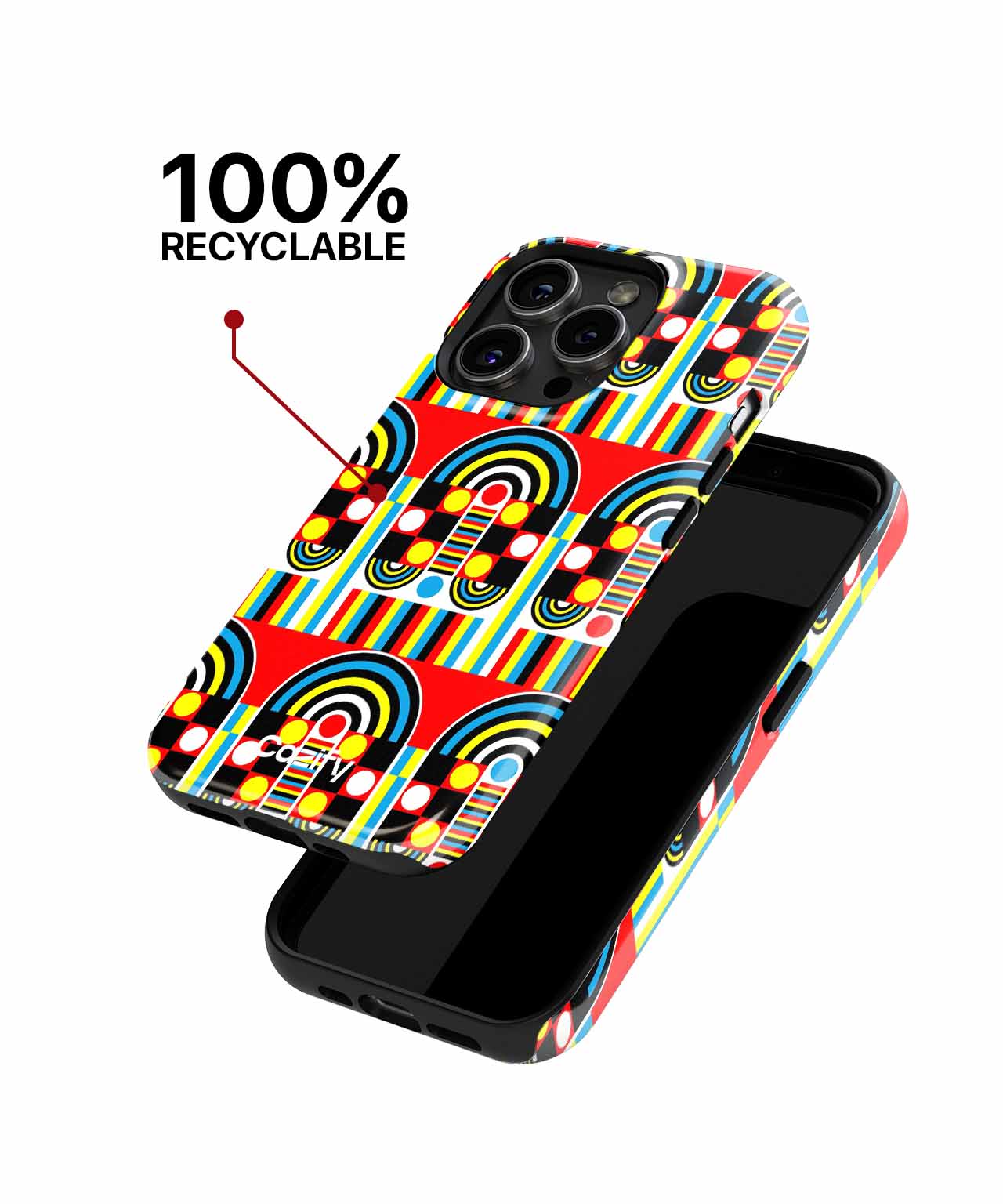 Vibrant Retro Rainbow Road Trip iPhone case Case Cazify - Delivery Canada